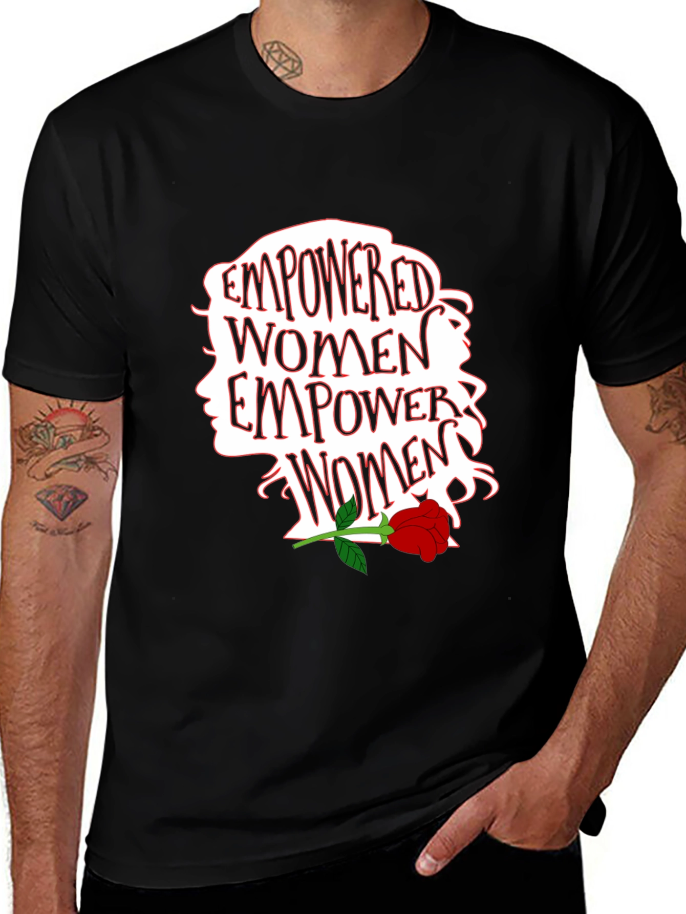 Empowered Women T-Shirt - Graphic Print Tee