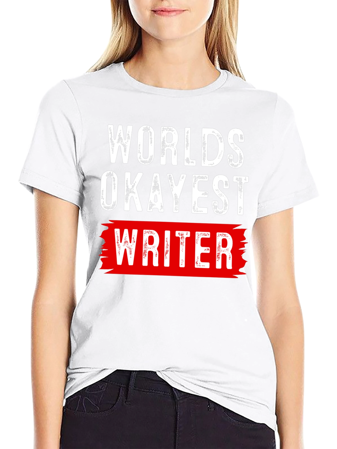 Worlds Okayest Writer Graphic T-Shirt