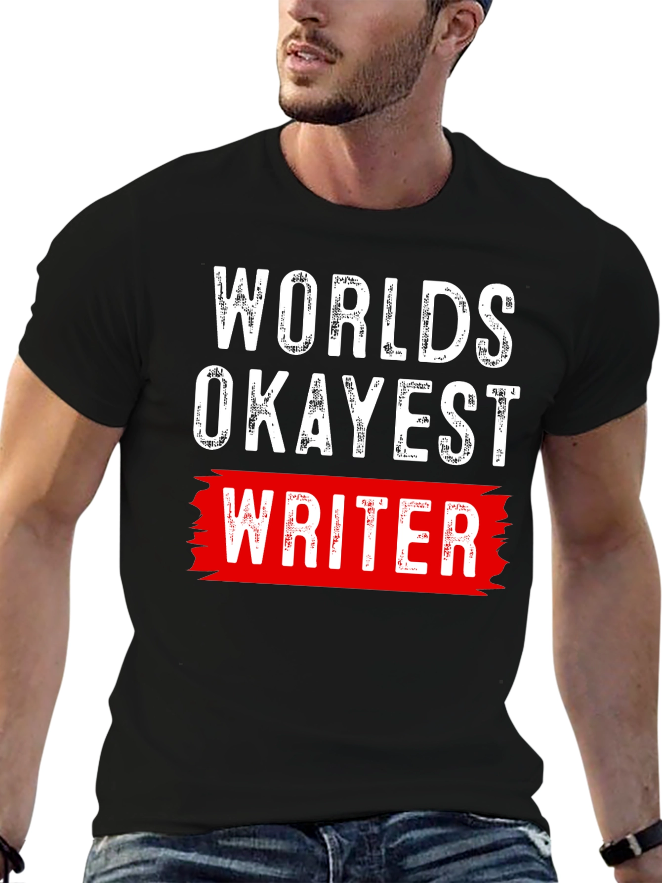Worlds Okayest Writer Graphic T-Shirt