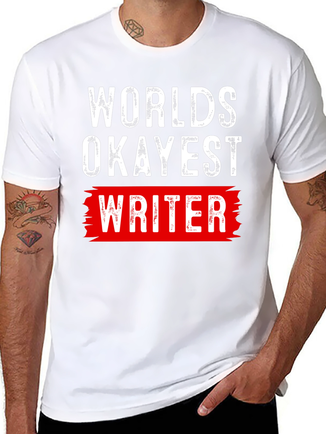 Worlds Okayest Writer Graphic T-Shirt