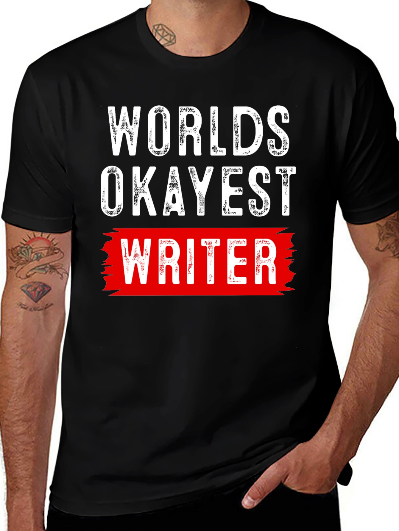 Worlds Okayest Writer Graphic T-Shirt