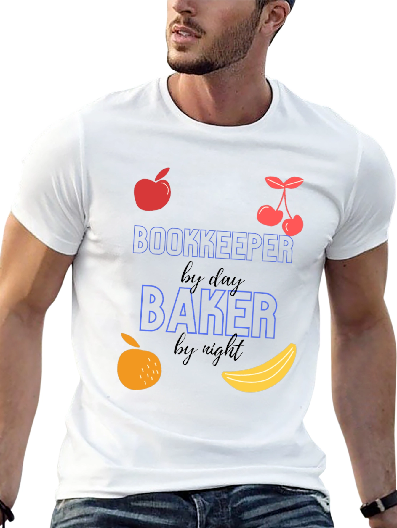 Bookkeeper by Day Baker by Night Funny T-Shirt