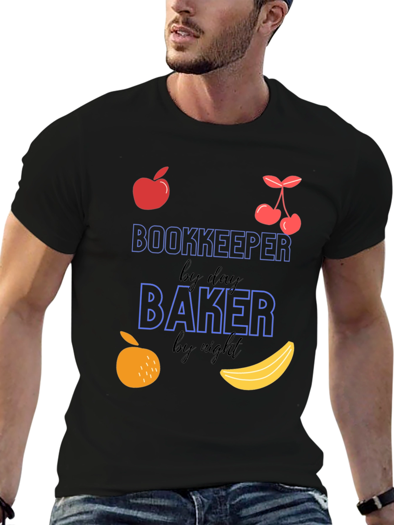 Bookkeeper by Day Baker by Night Funny T-Shirt