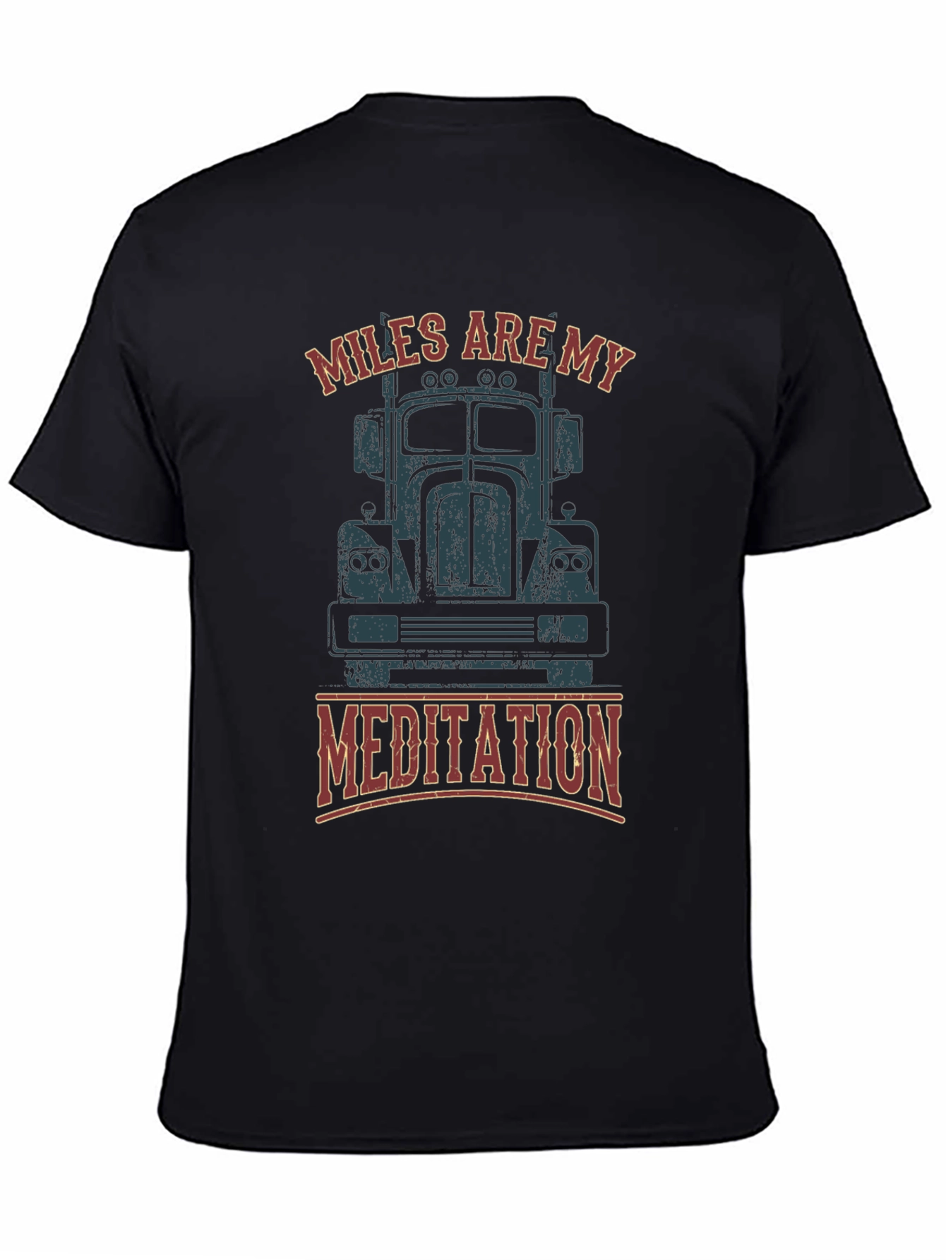 Miles Are My Meditation Trucker T-Shirt