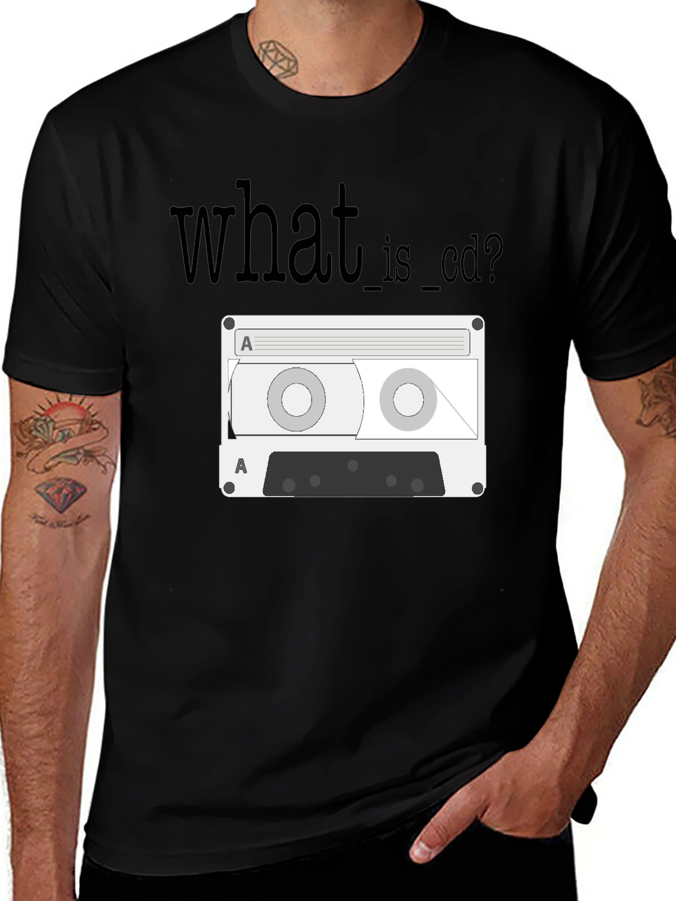 Retro Cassette Tape T-Shirt - What is CD?