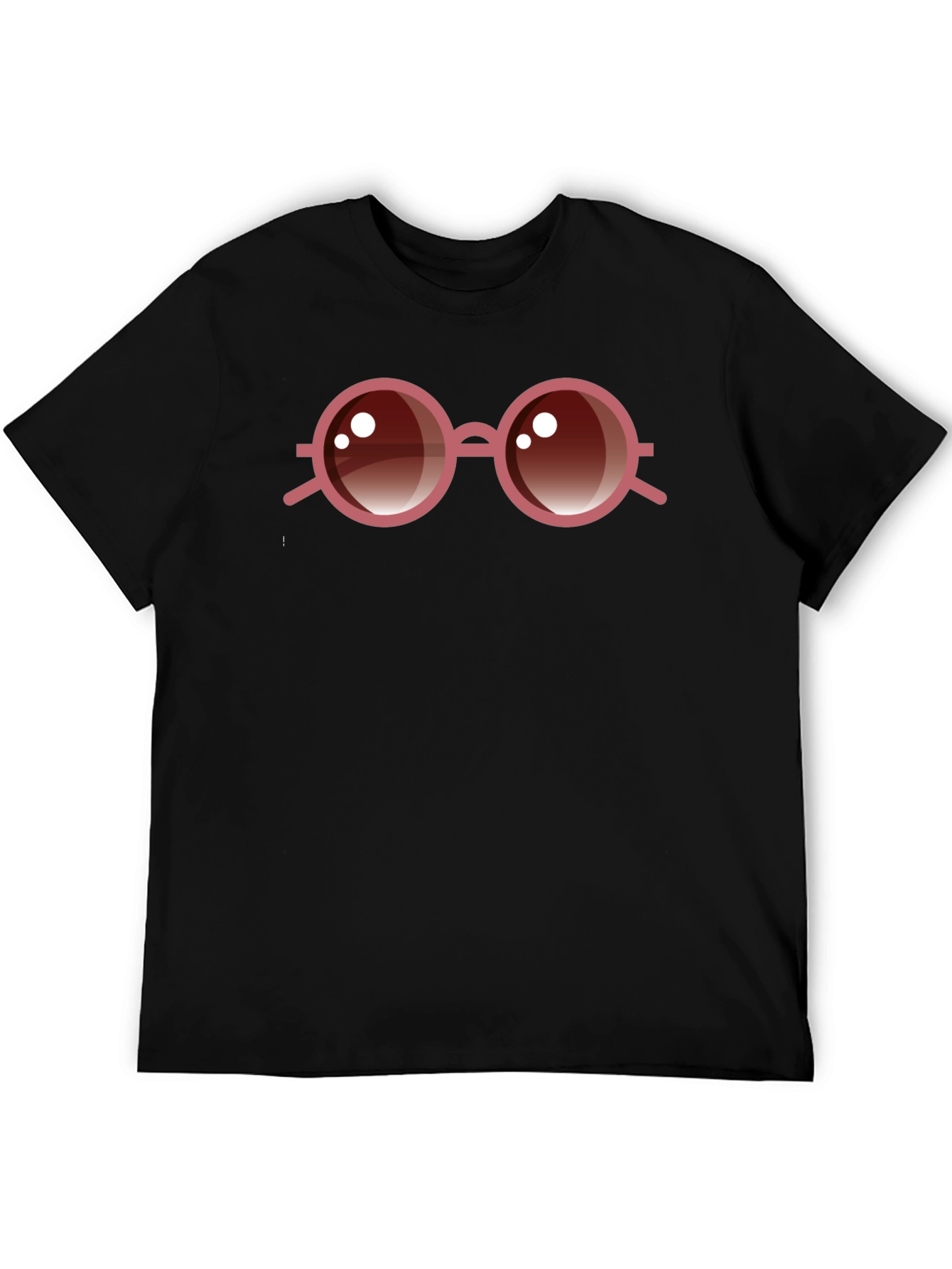 Round Glasses Graphic Tee - Cool & Stylish!