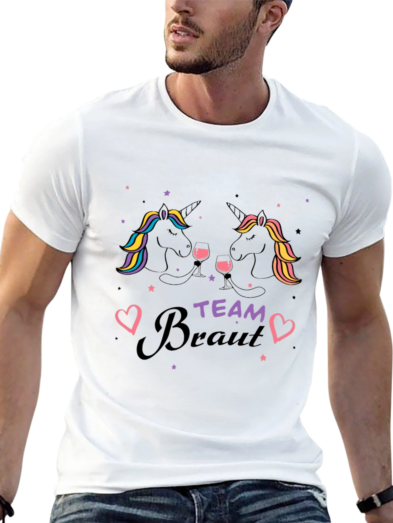 Team Braut Unicorn T-Shirt