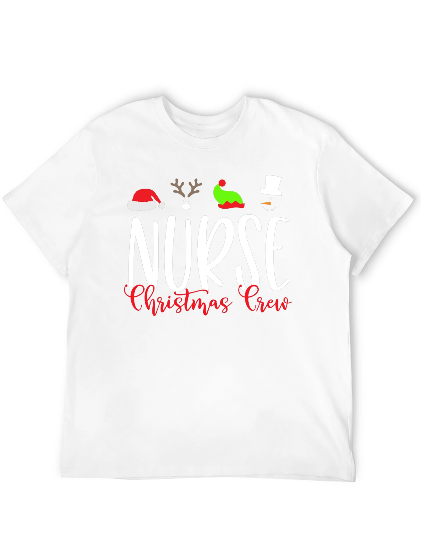 Nurse Christmas Crew Graphic Tee - Holiday Apparel