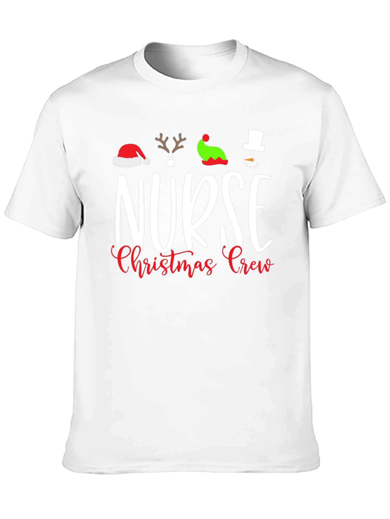 Nurse Christmas Crew Graphic Tee - Holiday Apparel