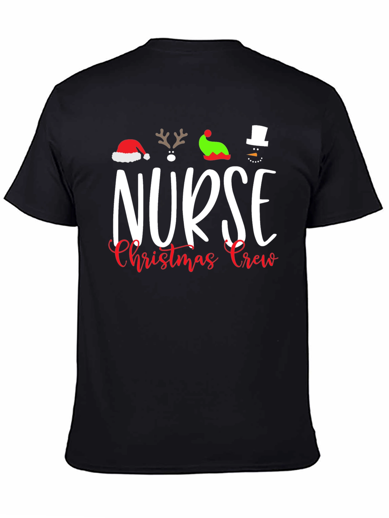 Nurse Christmas Crew Graphic Tee - Holiday Apparel