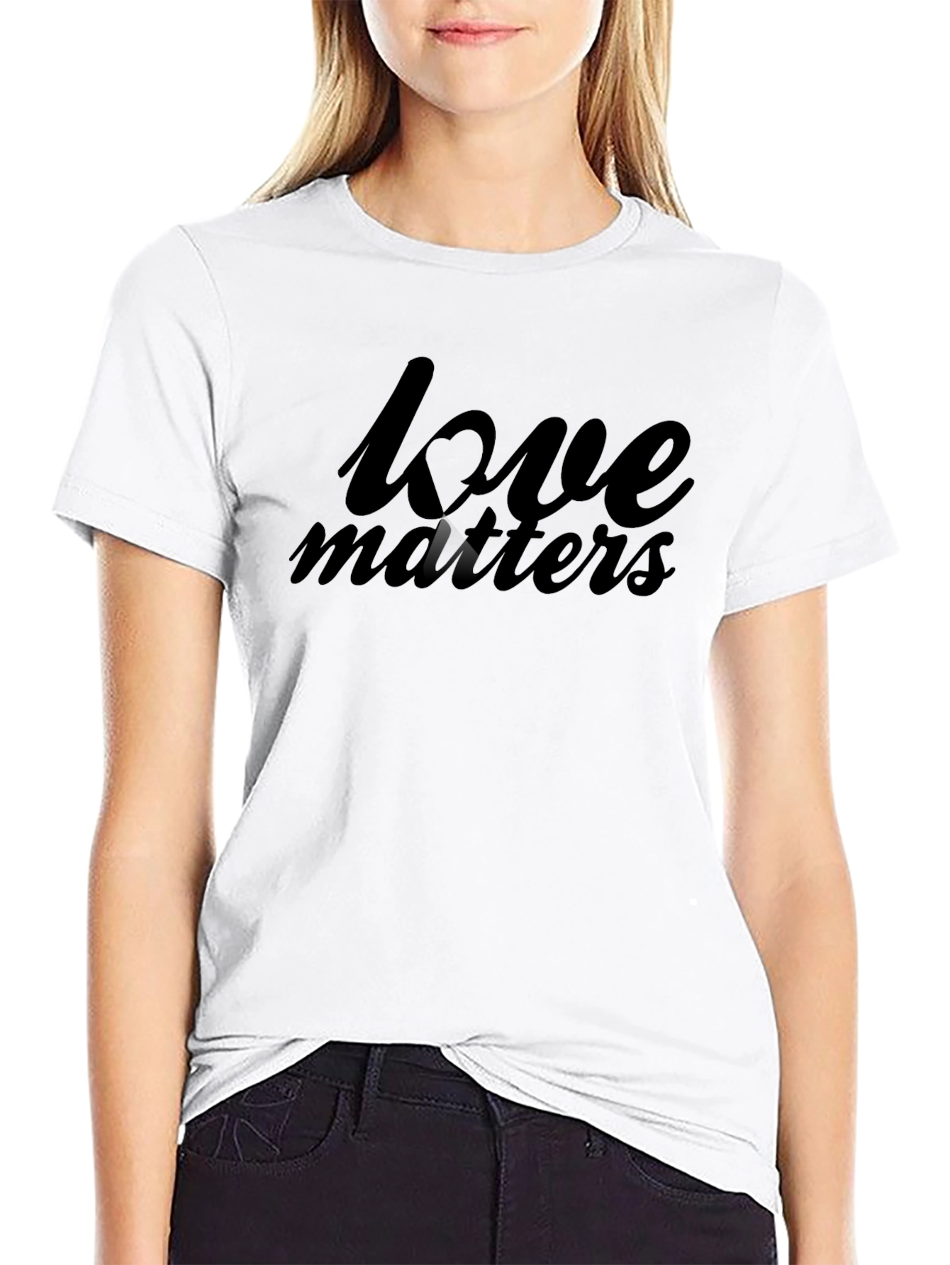 Love Matters Black T-Shirt