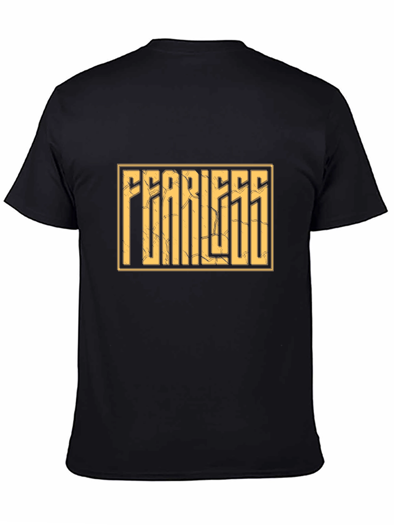 Fearless Graphic Print Black T-Shirt