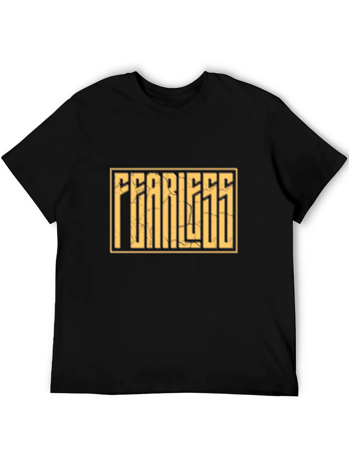 Fearless Graphic Print Black T-Shirt