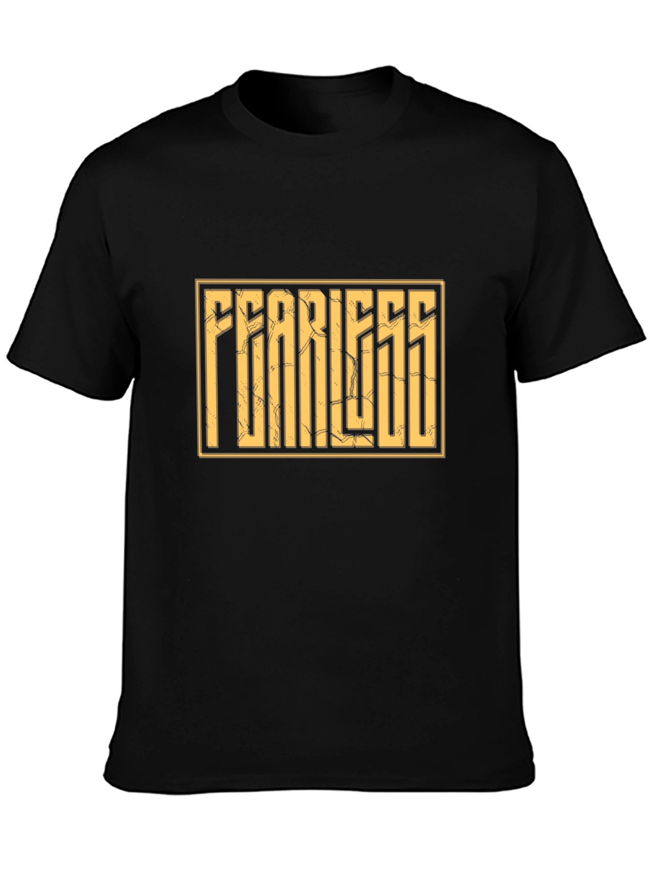 Fearless Graphic Print Black T-Shirt