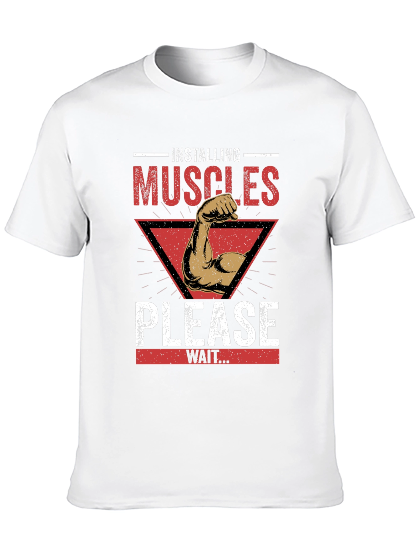 Installing Muscles Graphic Tee - Workout Humor