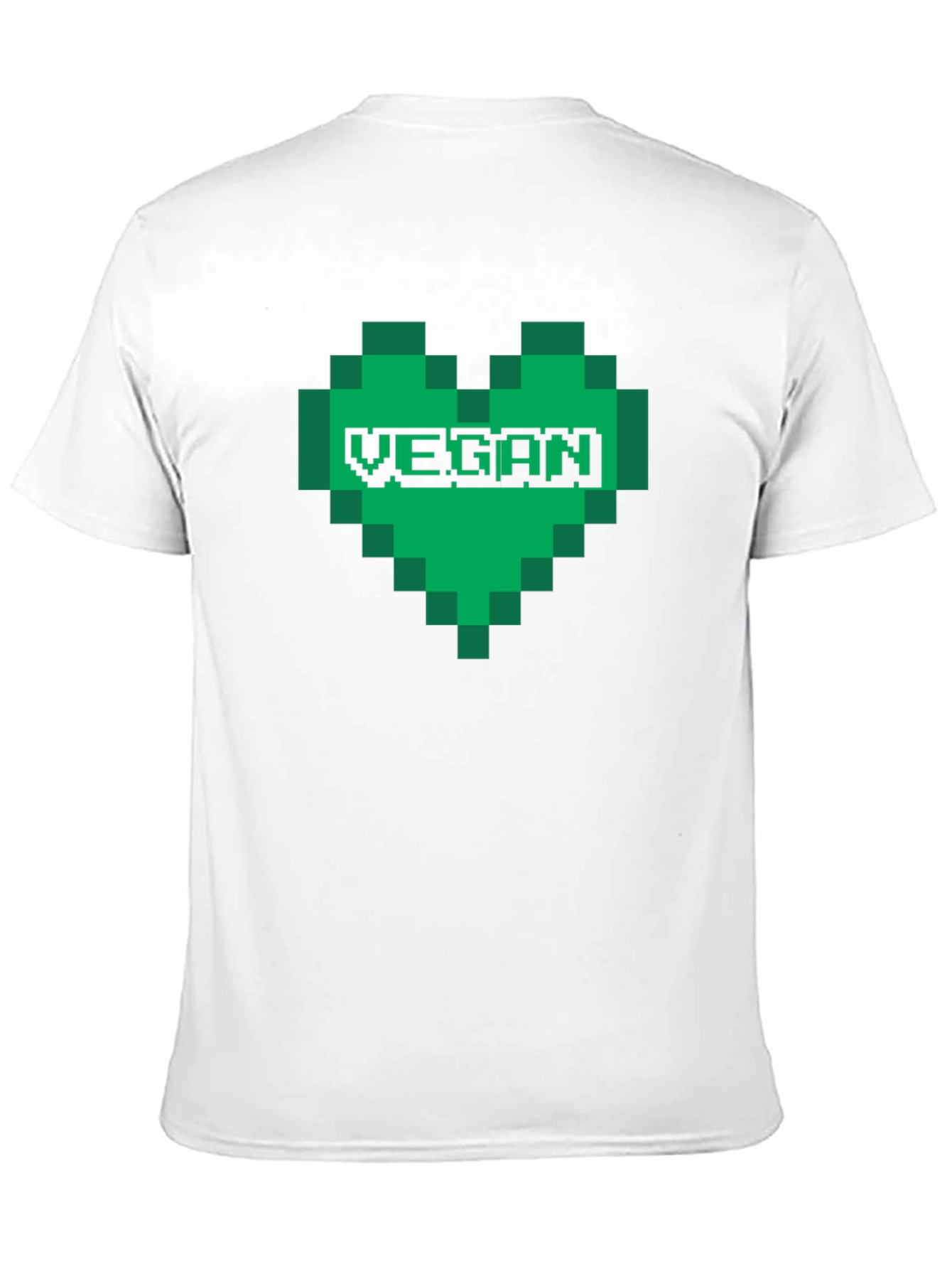 Vegan Pixel Heart T-Shirt