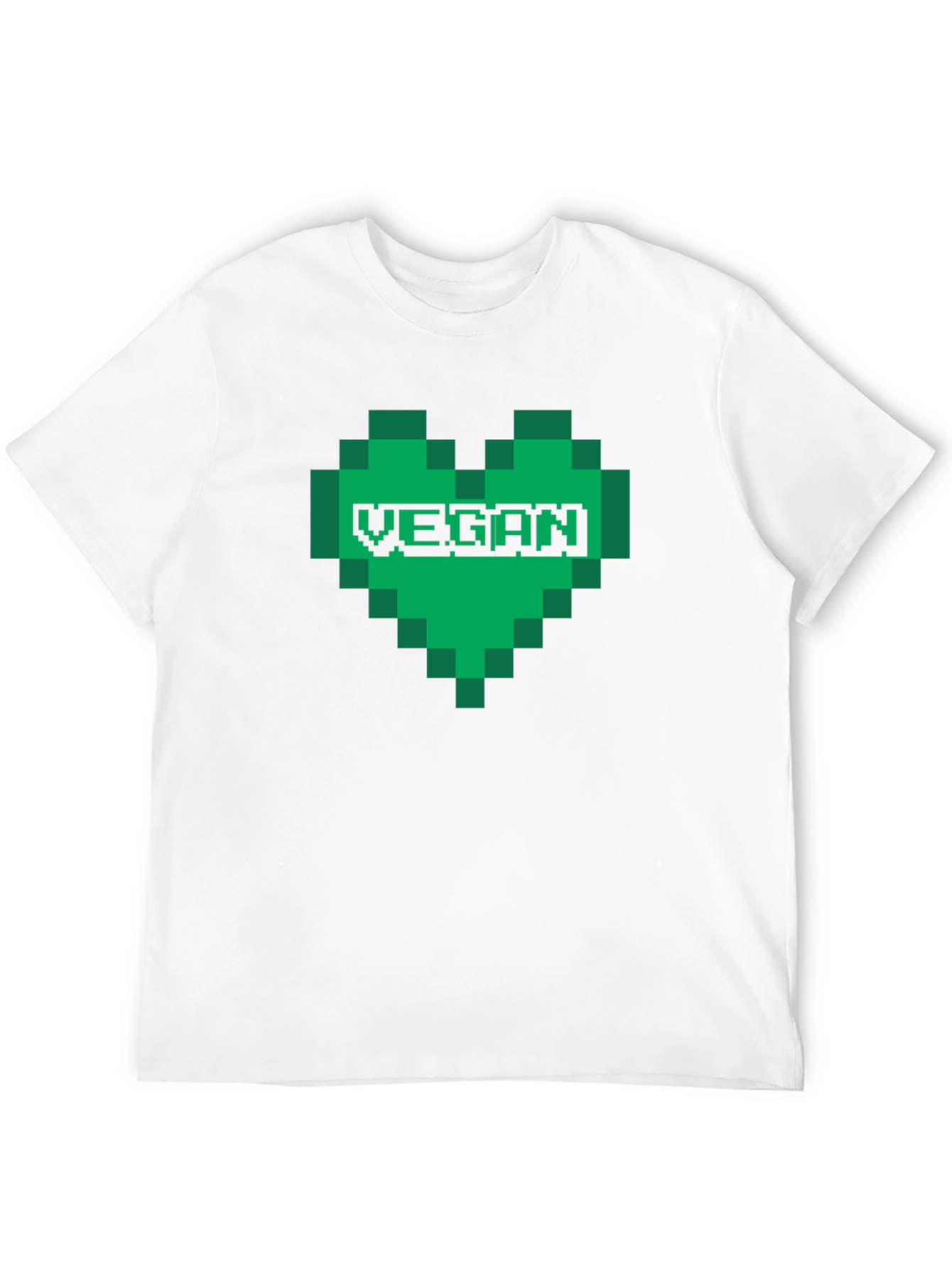 Vegan Pixel Heart T-Shirt