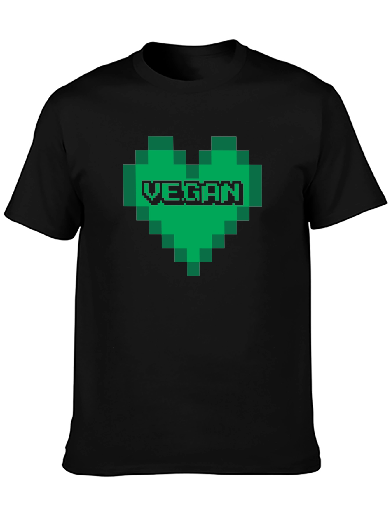Vegan Pixel Heart T-Shirt