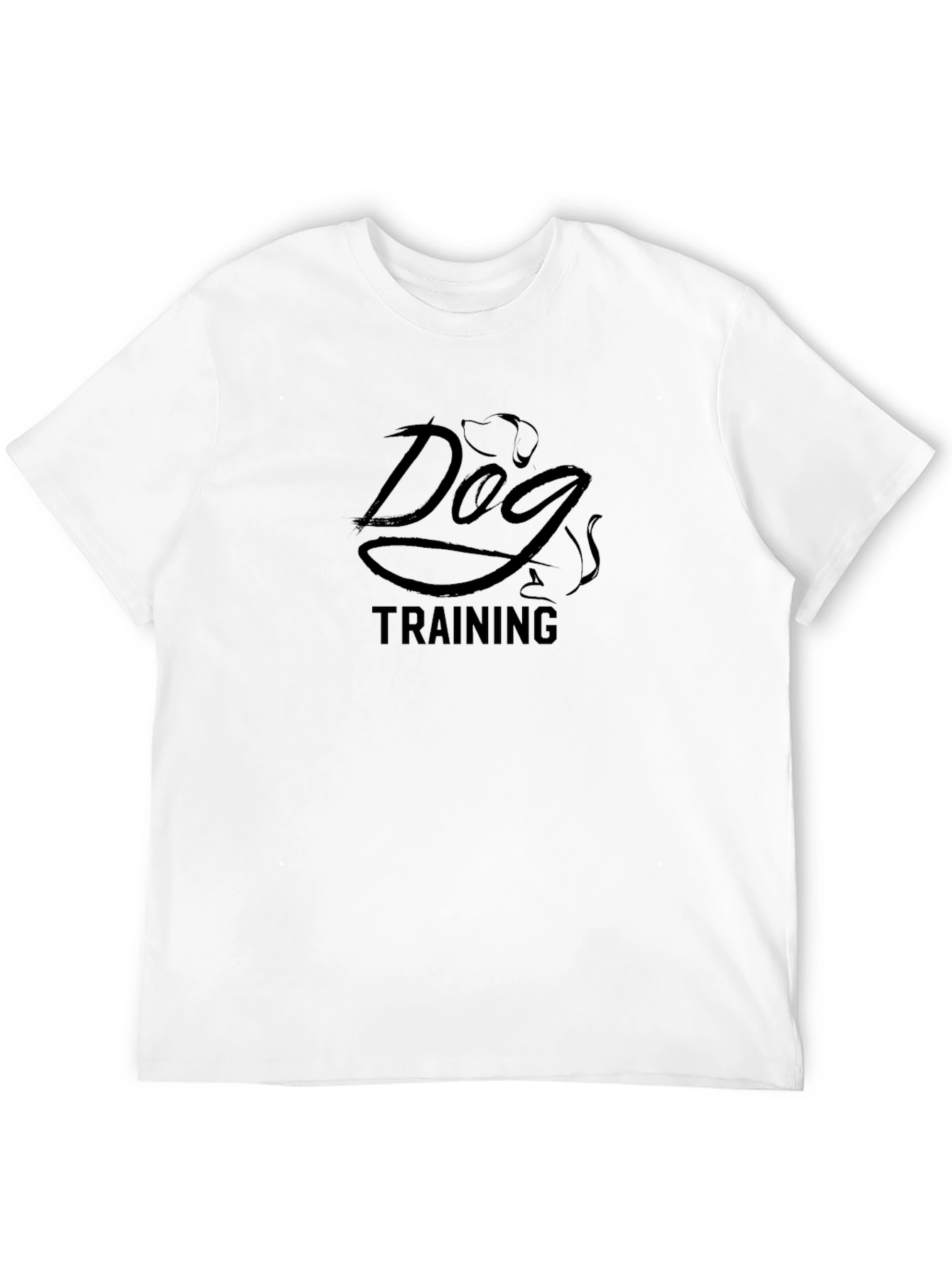 Dog Training Graphic T-Shirt - Black
