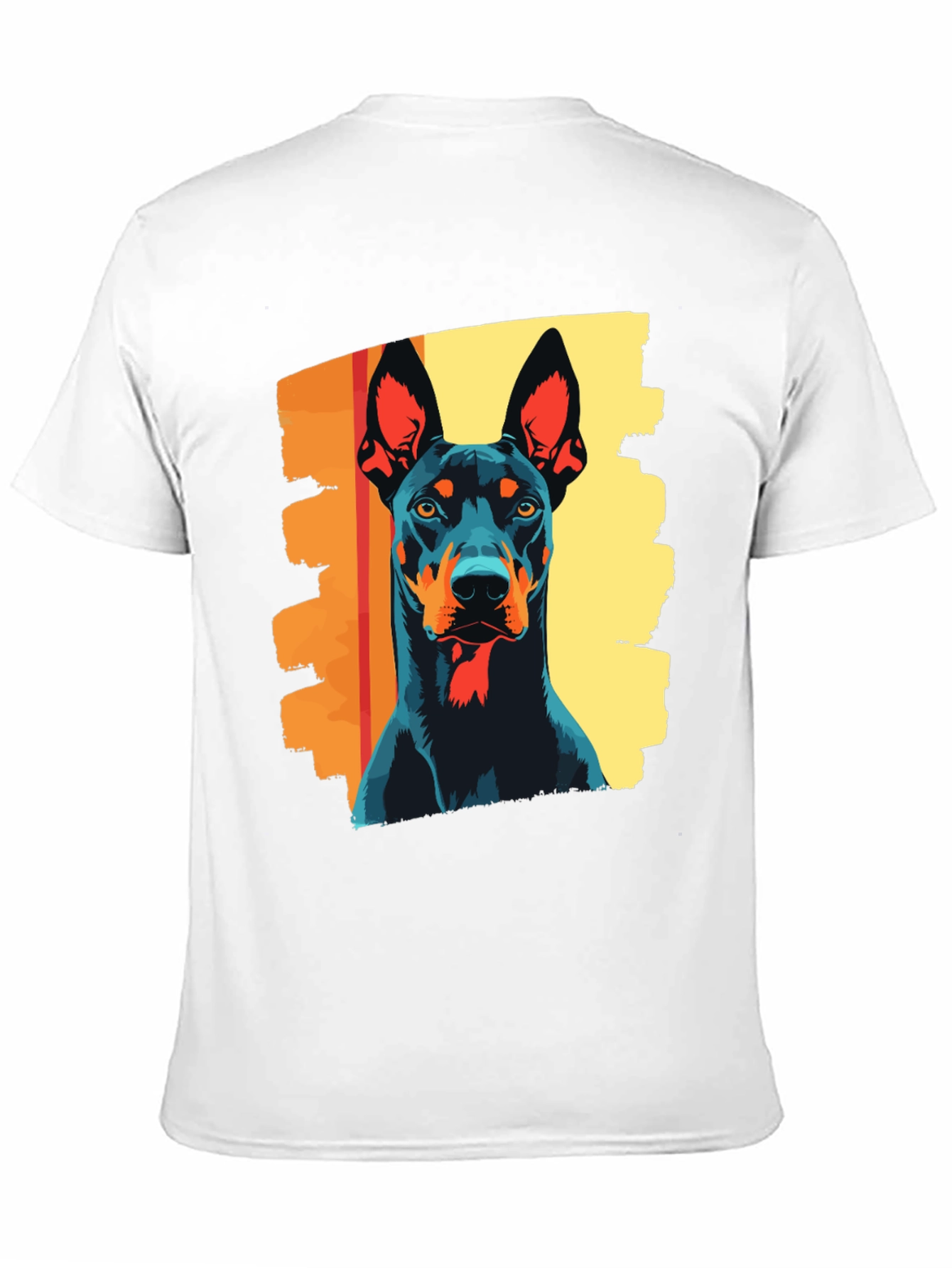 Doberman Dog Graphic Tee - Stylish Black T-Shirt