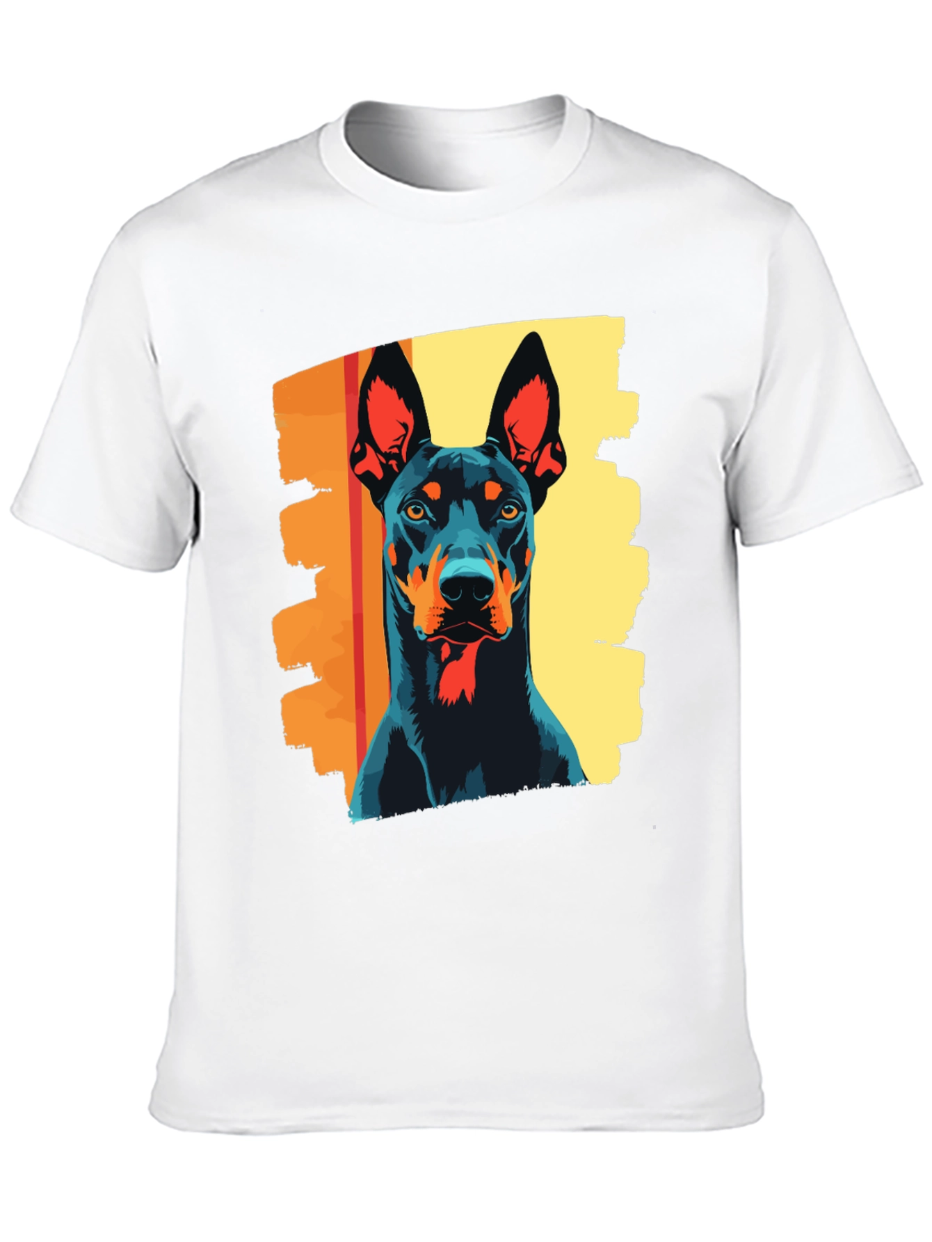 Doberman Dog Graphic Tee - Stylish Black T-Shirt