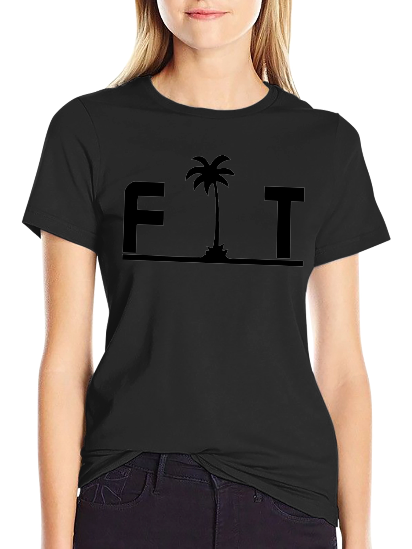 FIT Palm Tree Graphic T-Shirt