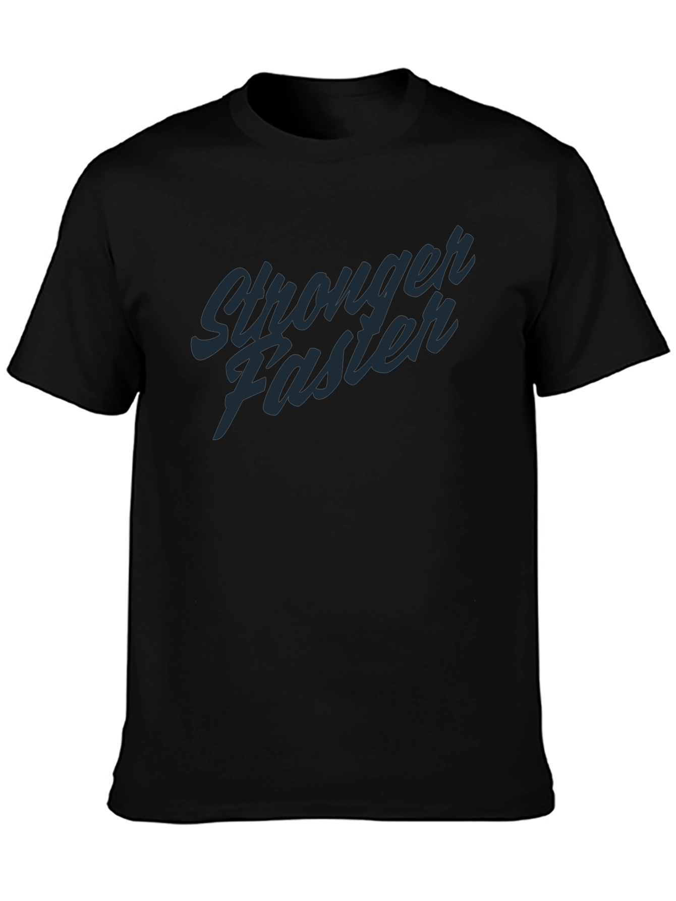 Stronger Faster Graphic T-Shirt - Black