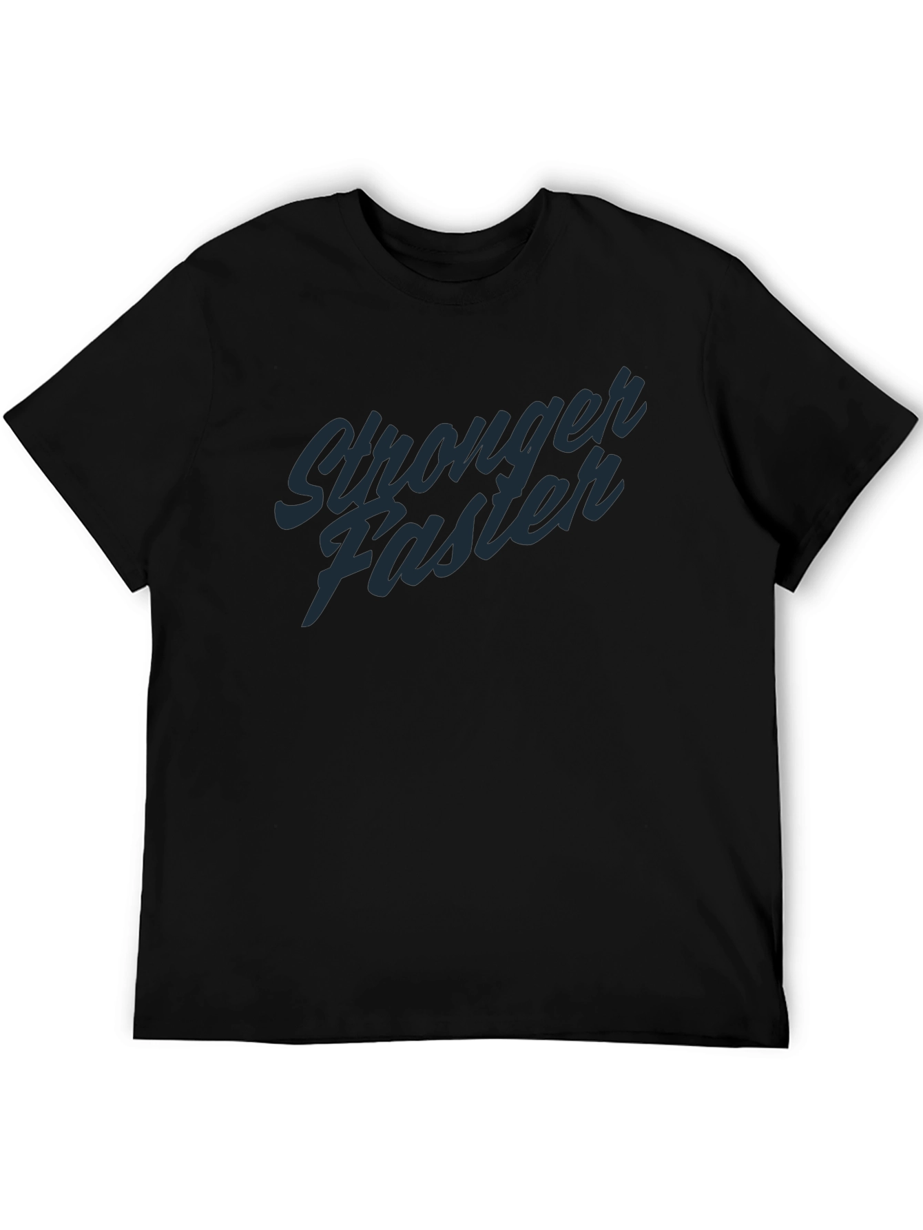 Stronger Faster Graphic T-Shirt - Black