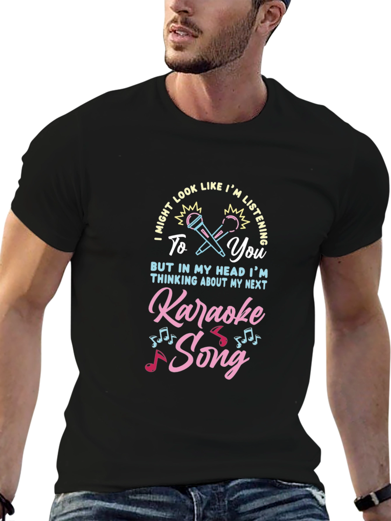 Karaoke Song T-Shirt - Music Lover Tee