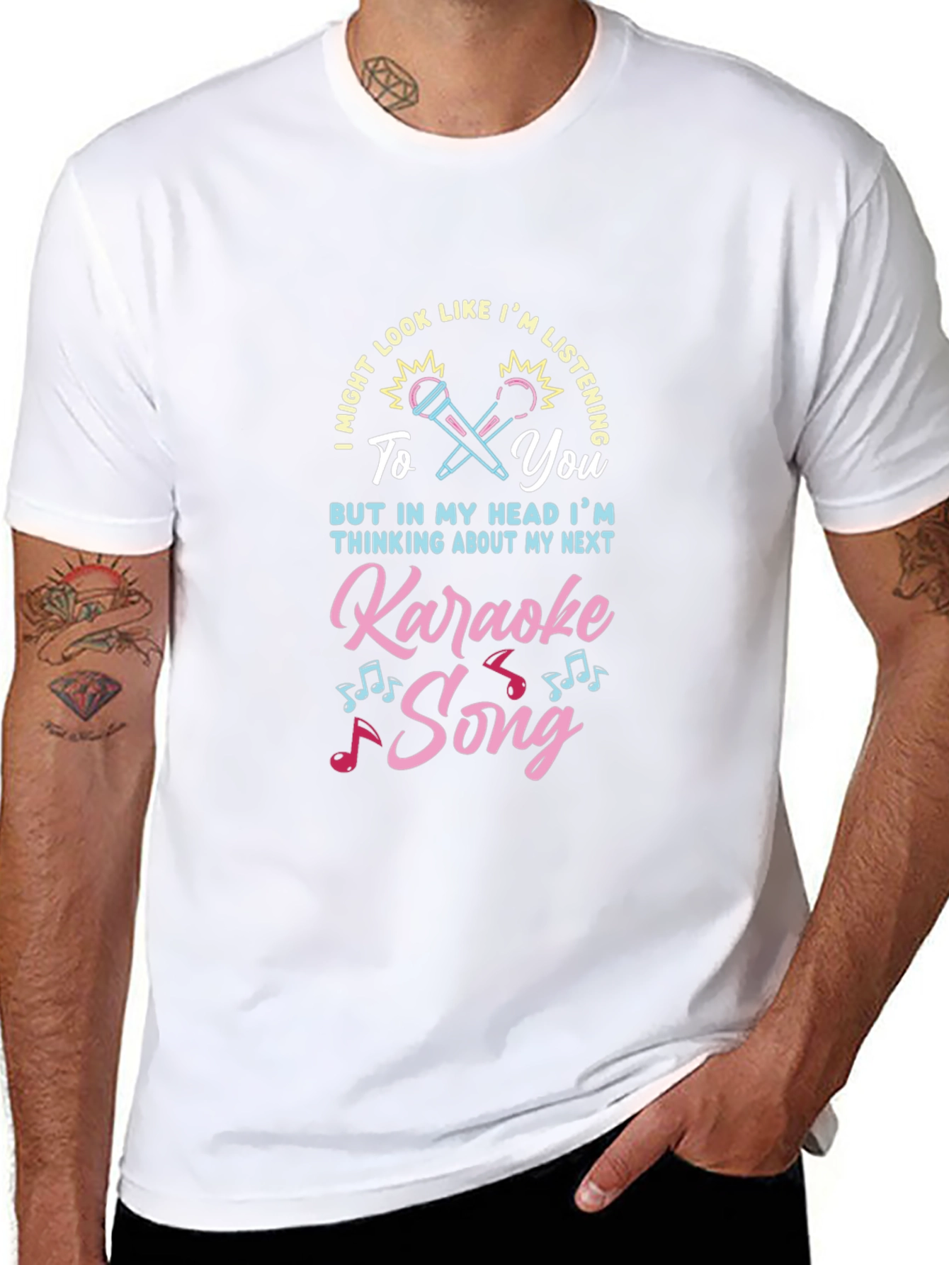 Karaoke Song T-Shirt - Music Lover Tee