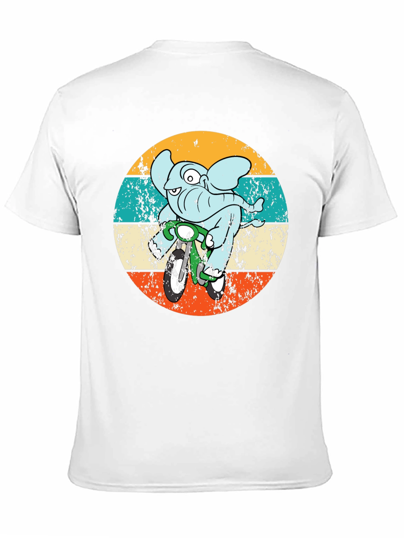 Elephant on Bike Graphic T-Shirt