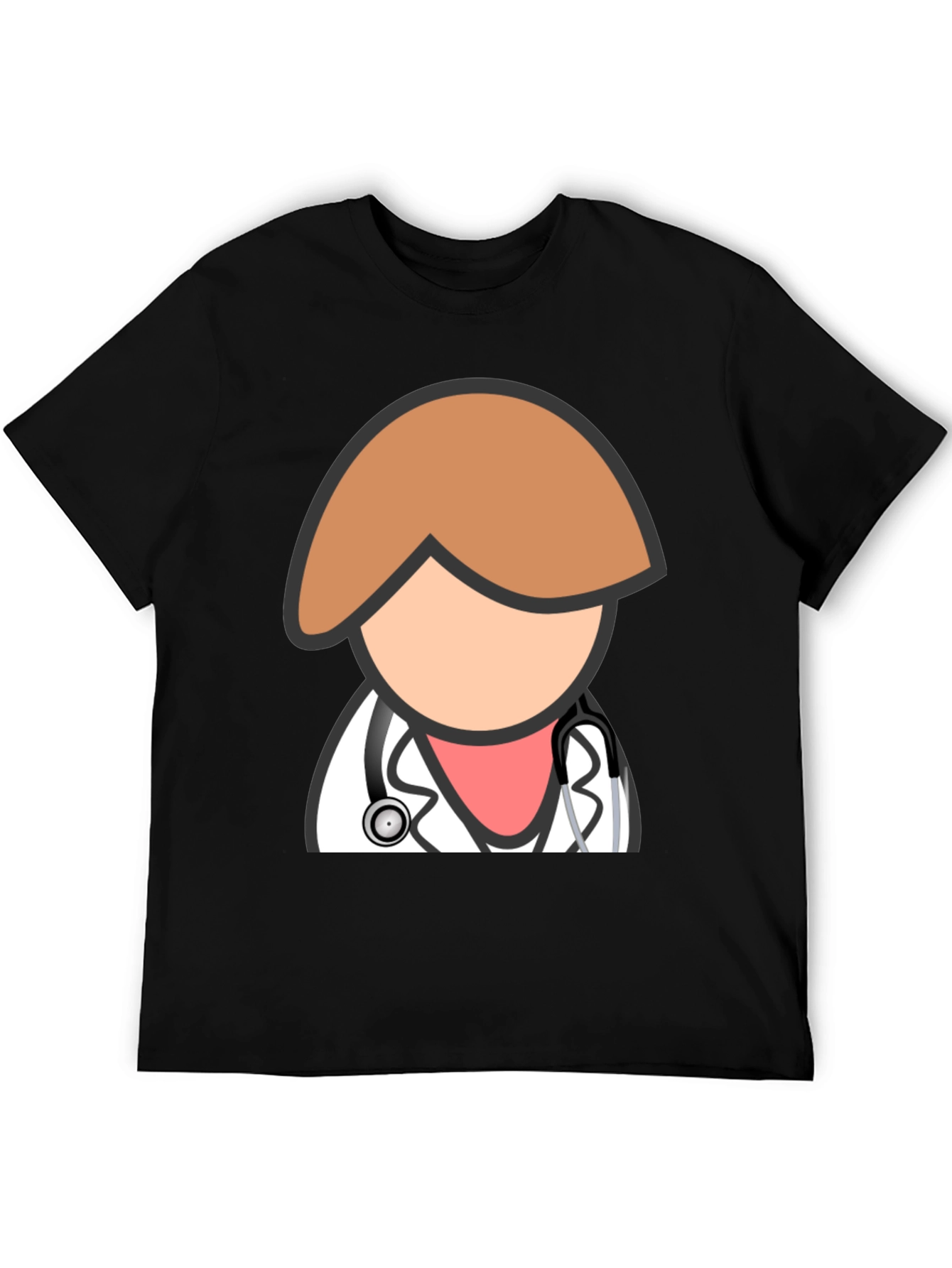 Doctor Graphic T-Shirt - Black Cotton Blend Tee