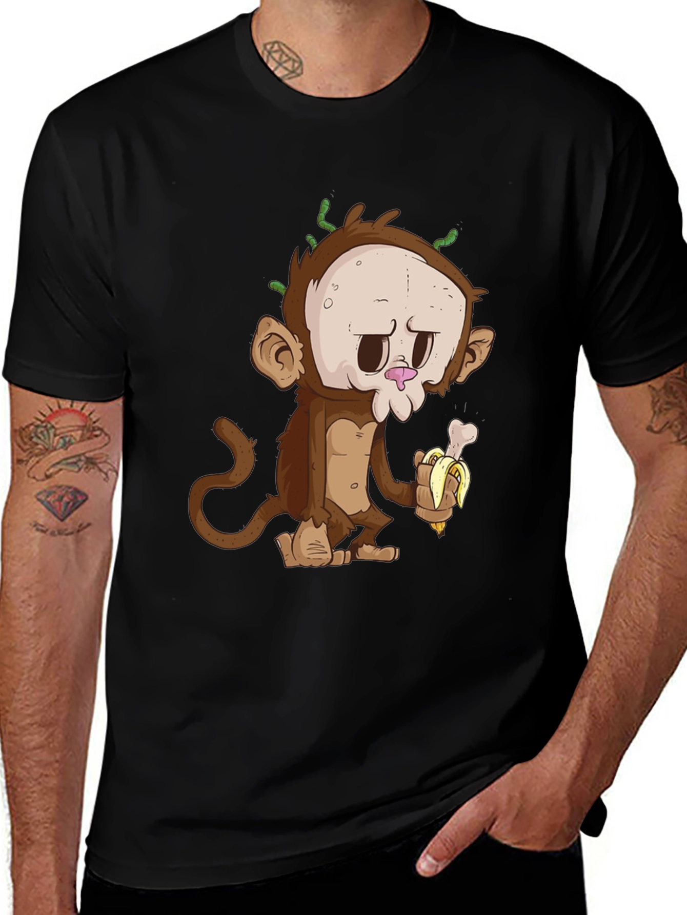Monkey Bone Banana Graphic T-Shirt