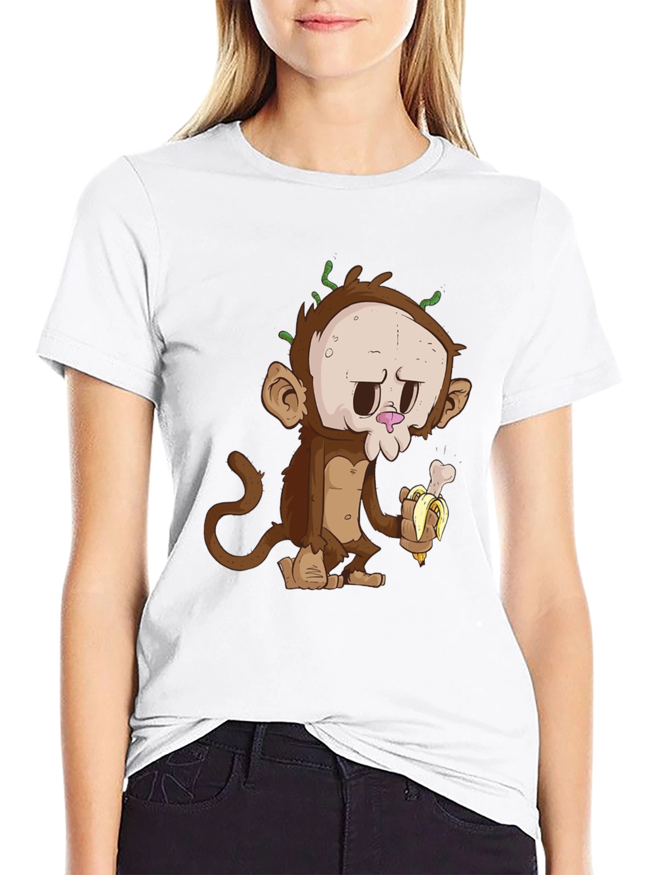 Monkey Bone Banana Graphic T-Shirt