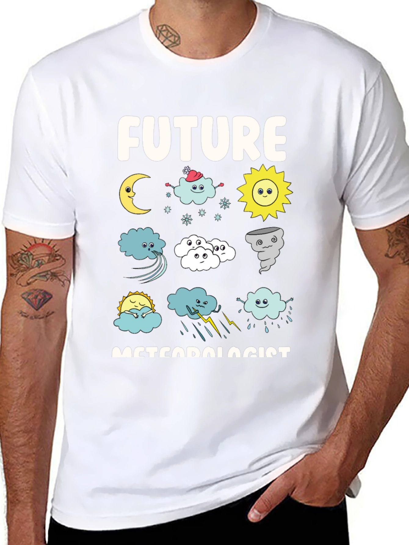 Future Meteorologist T-Shirt - Weather Pattern Design