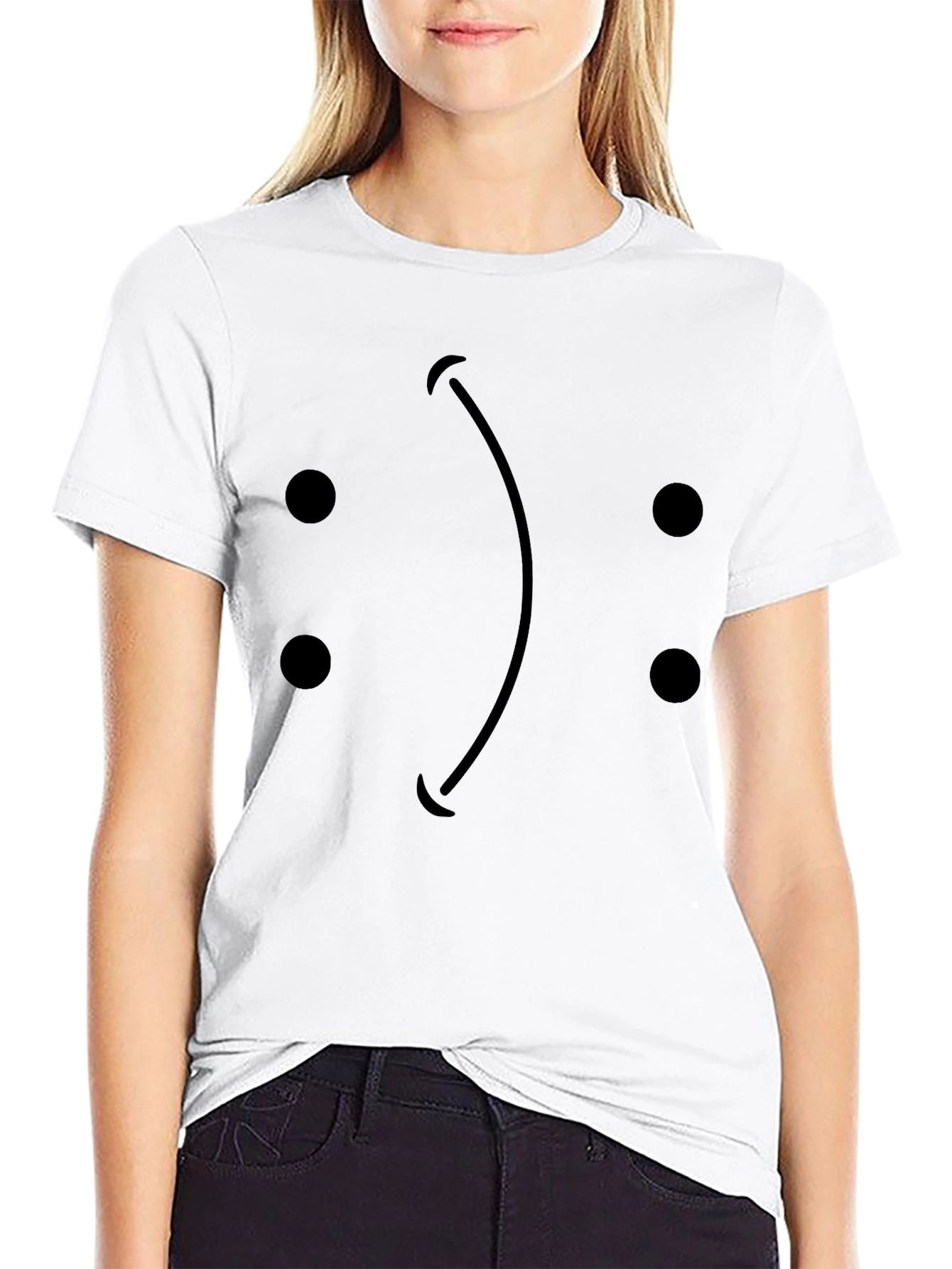 Sad Smiley Face T-Shirt - Express Yourself