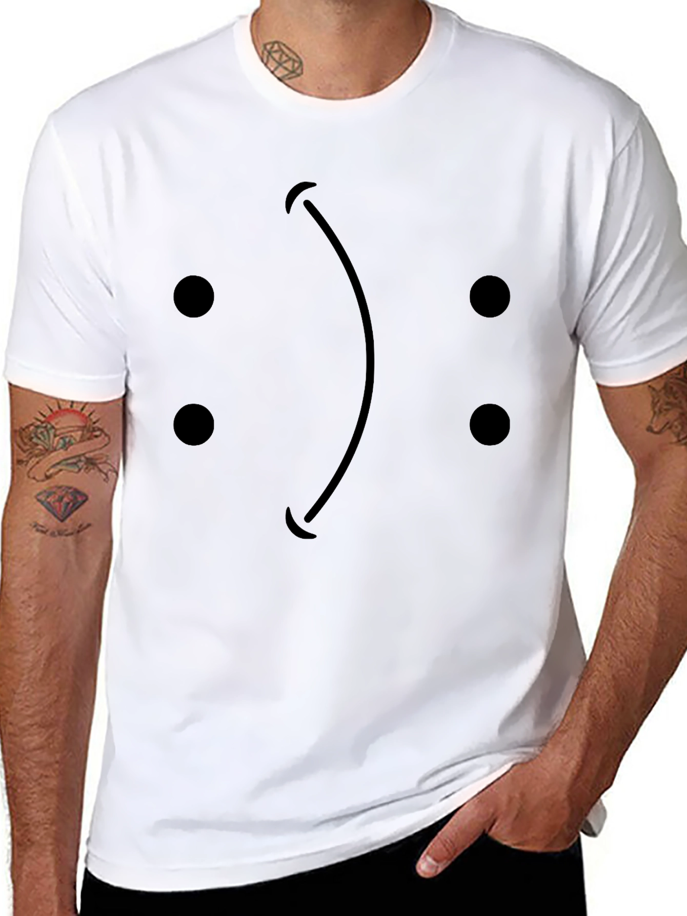 Sad Smiley Face T-Shirt - Express Yourself