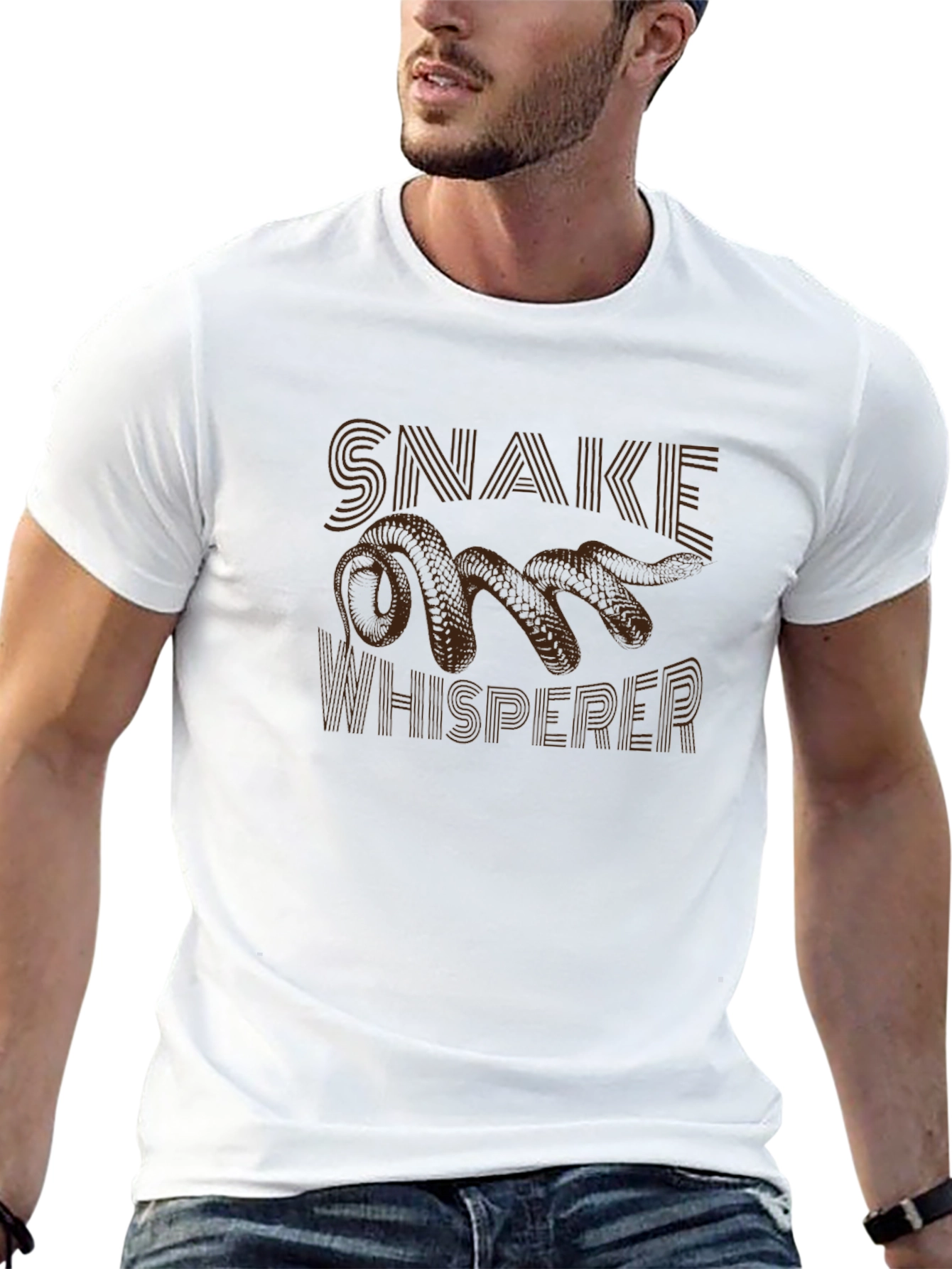 Snake Whisperer Graphic Tee - Cool & Quirky Design