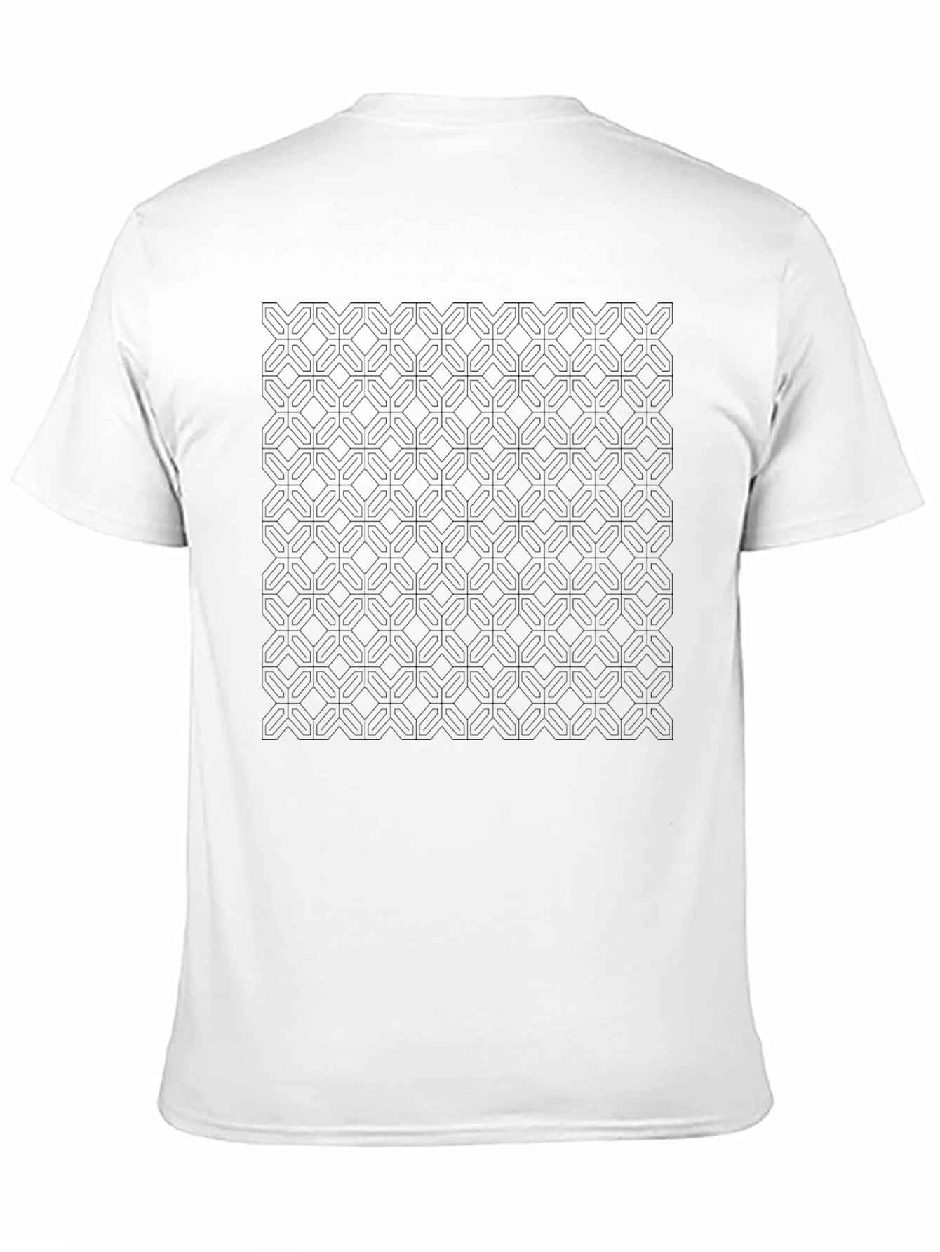 Geometric Pattern Black T-Shirt
