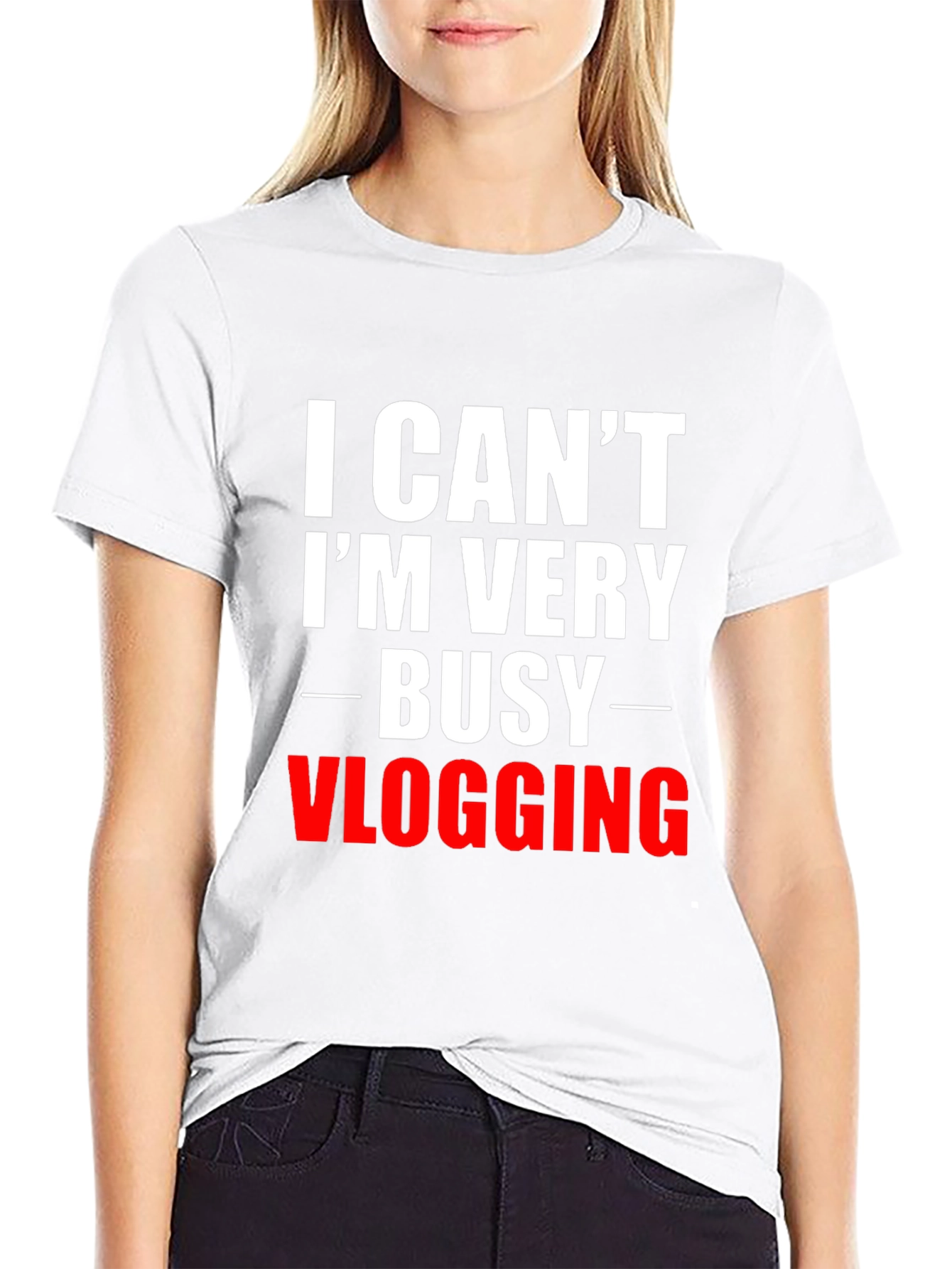 Funny Vlogging T-Shirt - I Cant Im Very Busy