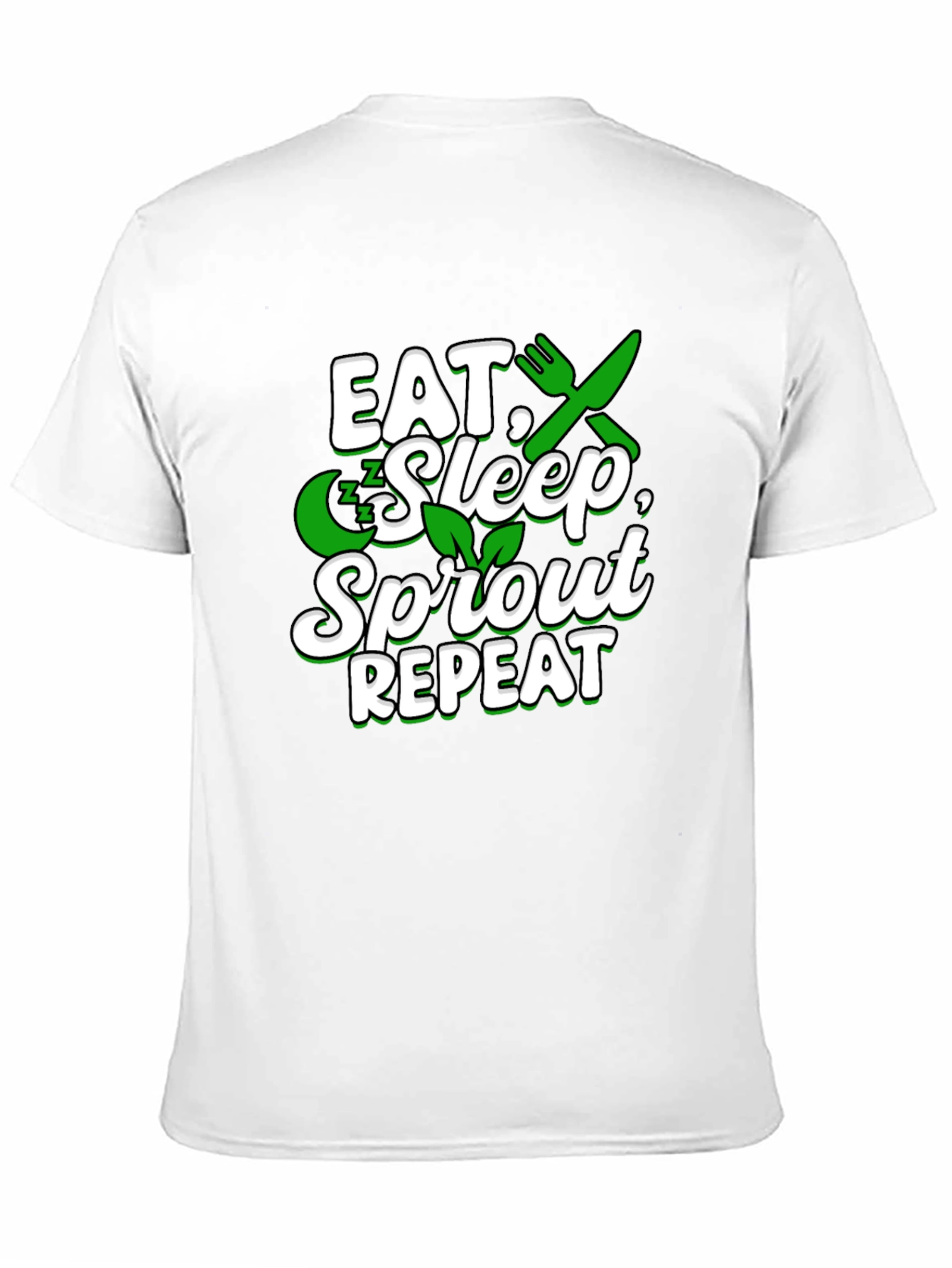 Eat Sleep Sprout Repeat Graphic T-Shirt