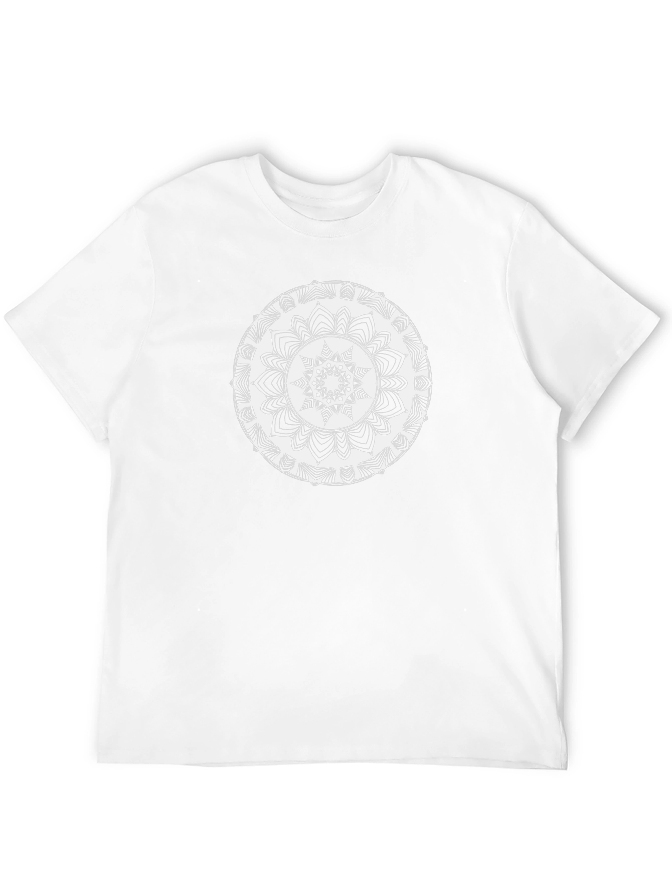 Black Tee with Mandala Design