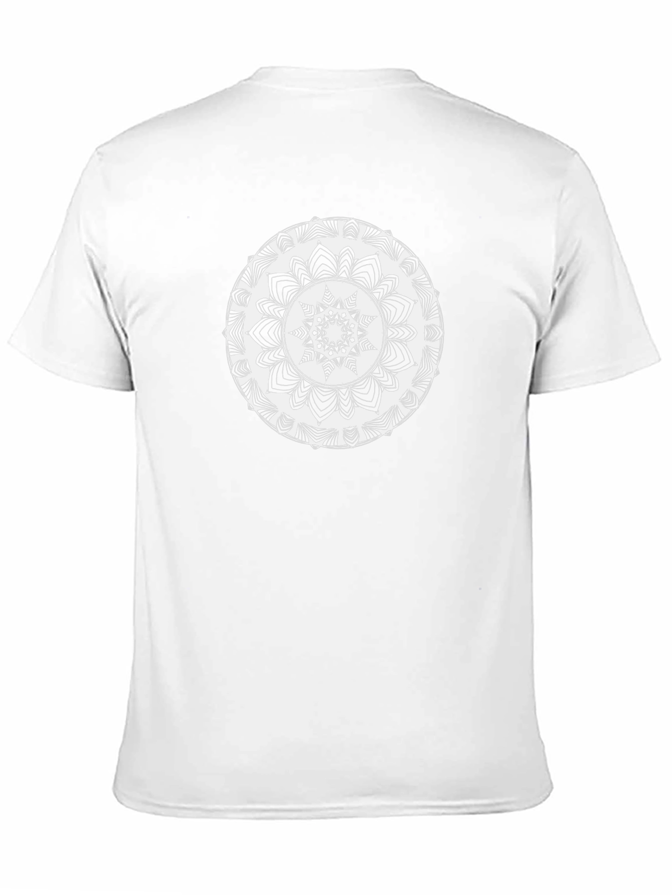 Black Tee with Mandala Design