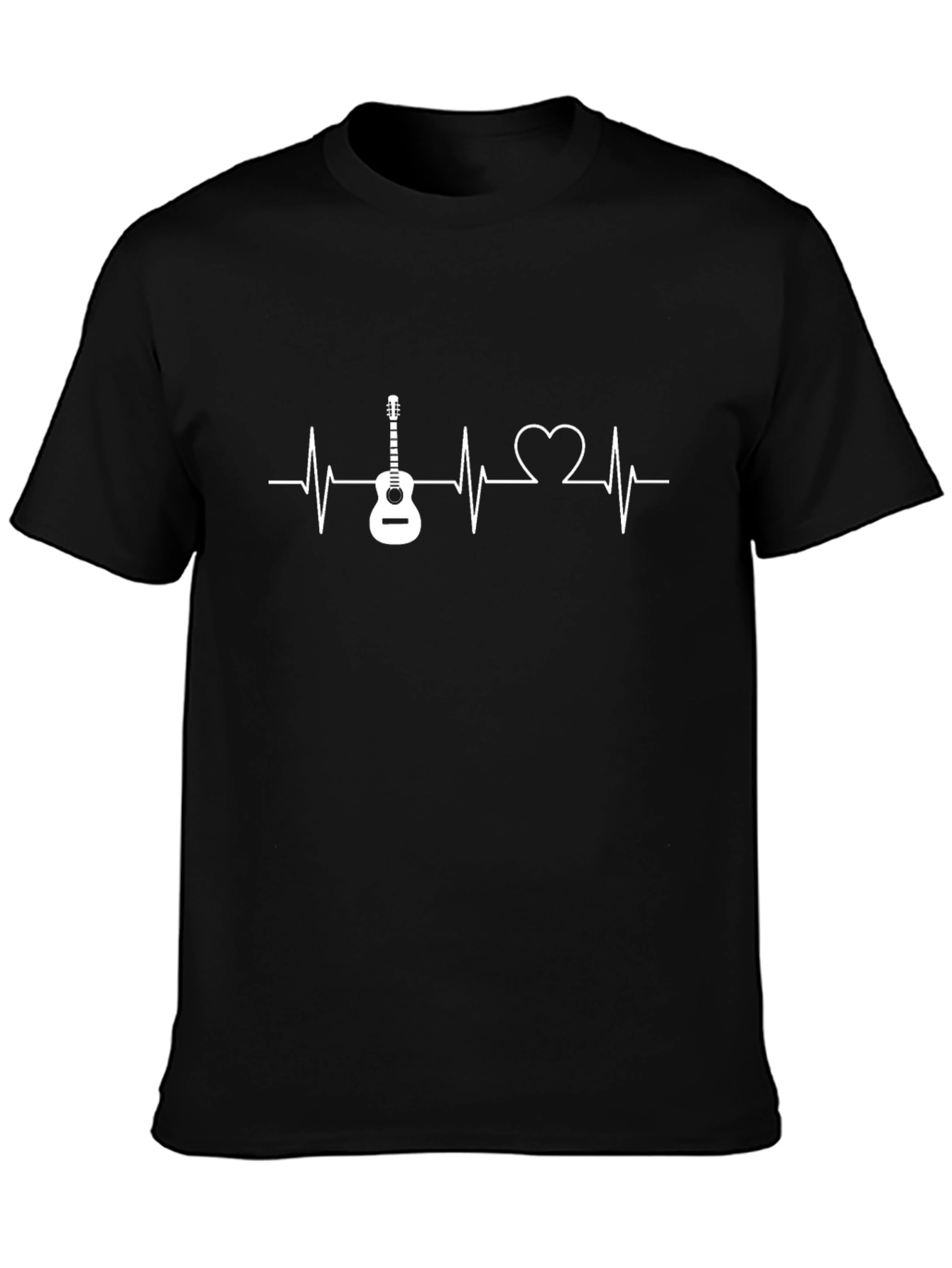 Guitar Heartbeat Graphic Tee - Music Lover T-Shirt