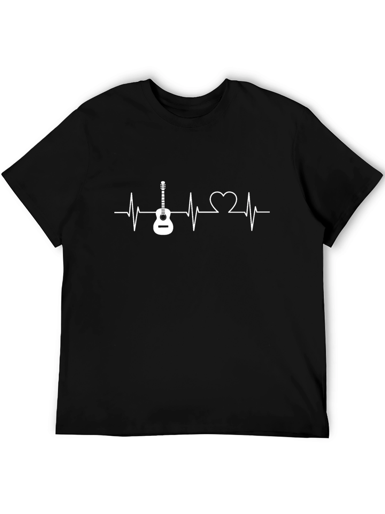 Guitar Heartbeat Graphic Tee - Music Lover T-Shirt