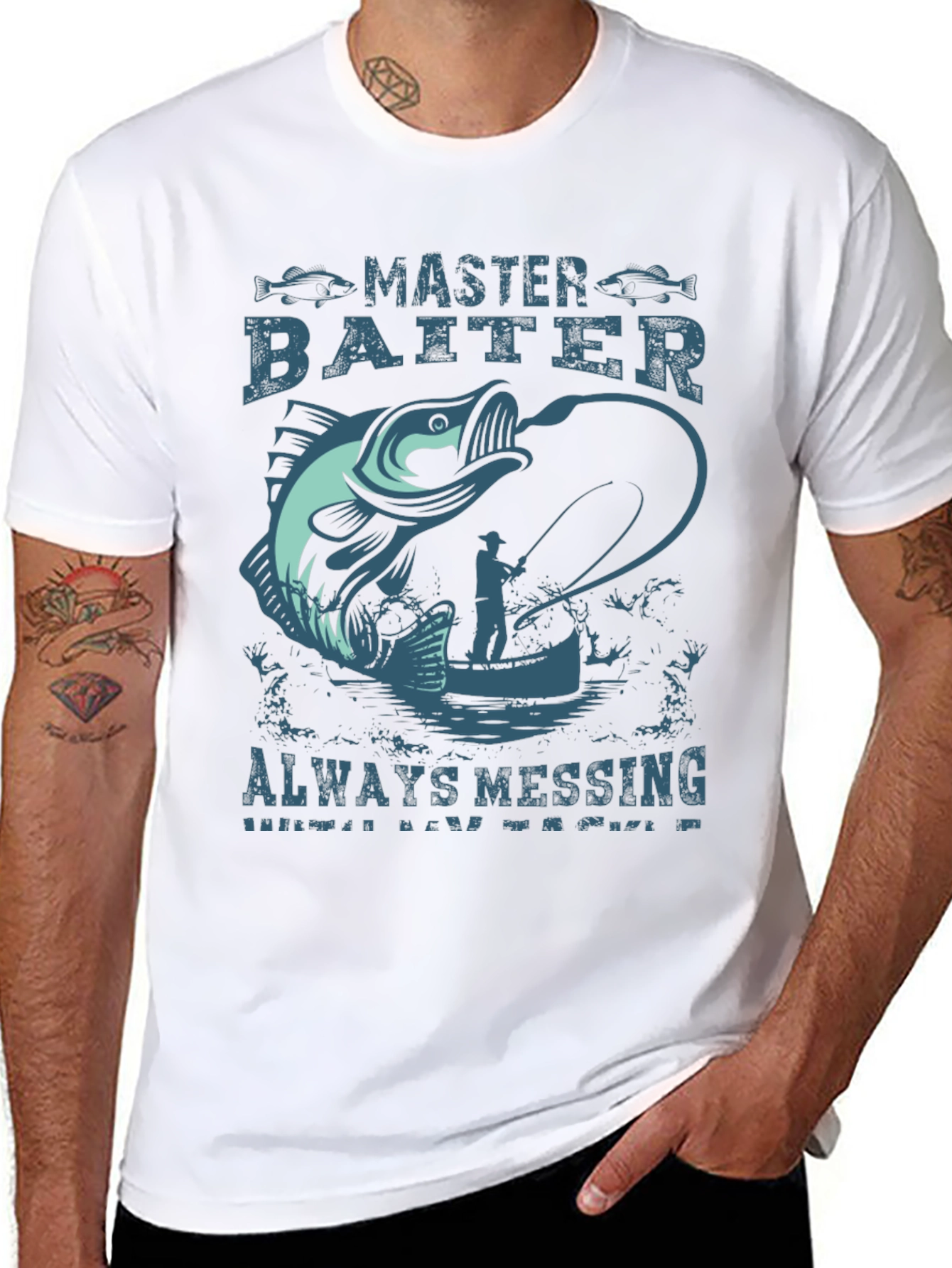 Master Baiter Funny Fishing T-Shirt for Anglers