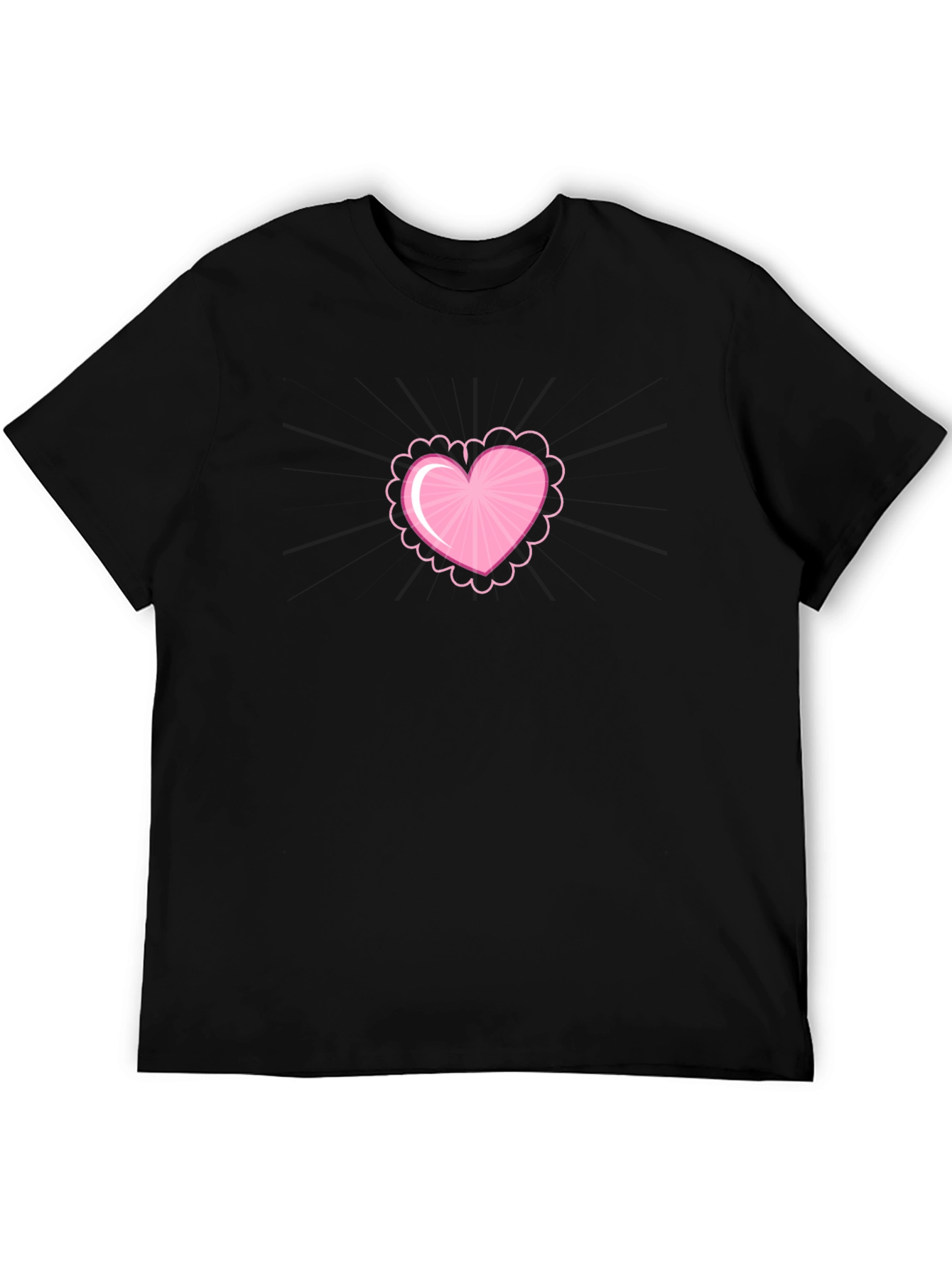 Heart Graphic Black Tee