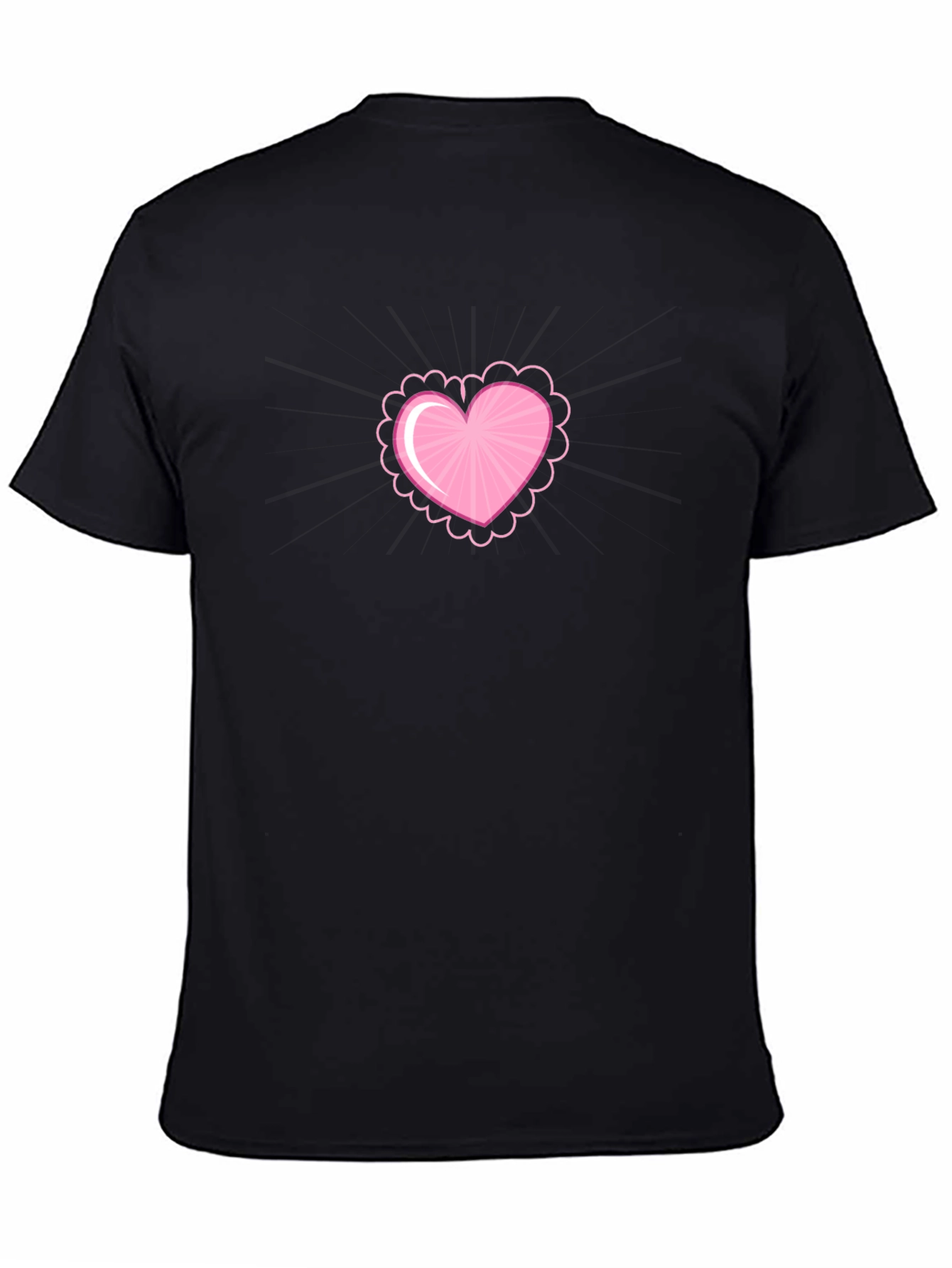 Heart Graphic Black Tee