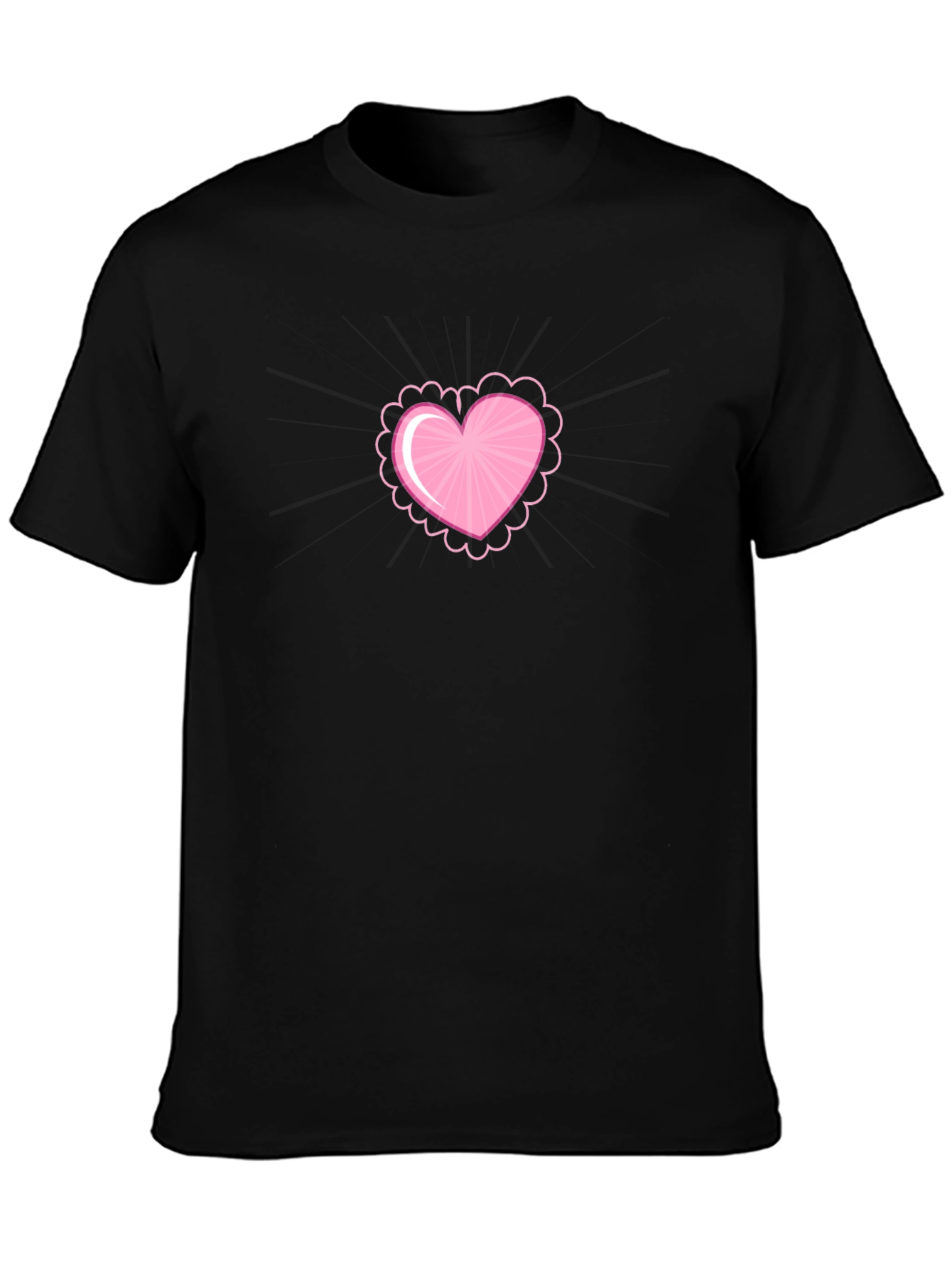 Heart Graphic Black Tee