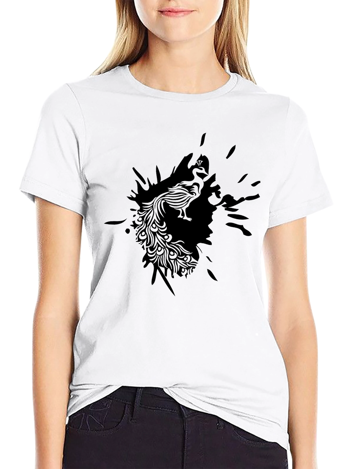 Black Phoenix Graphic Tee - Modern Style